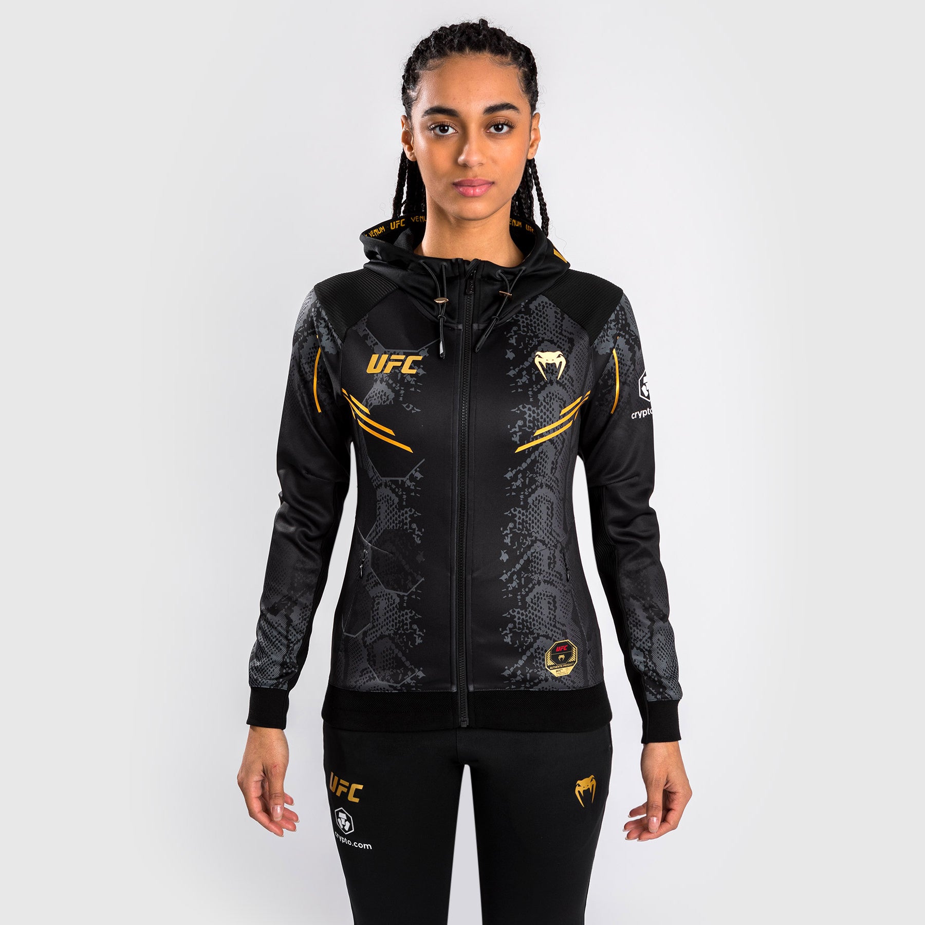 ufc-adrenaline-by-venum-authentic-fight-night-walkout-hoodie-damen-champion image 4