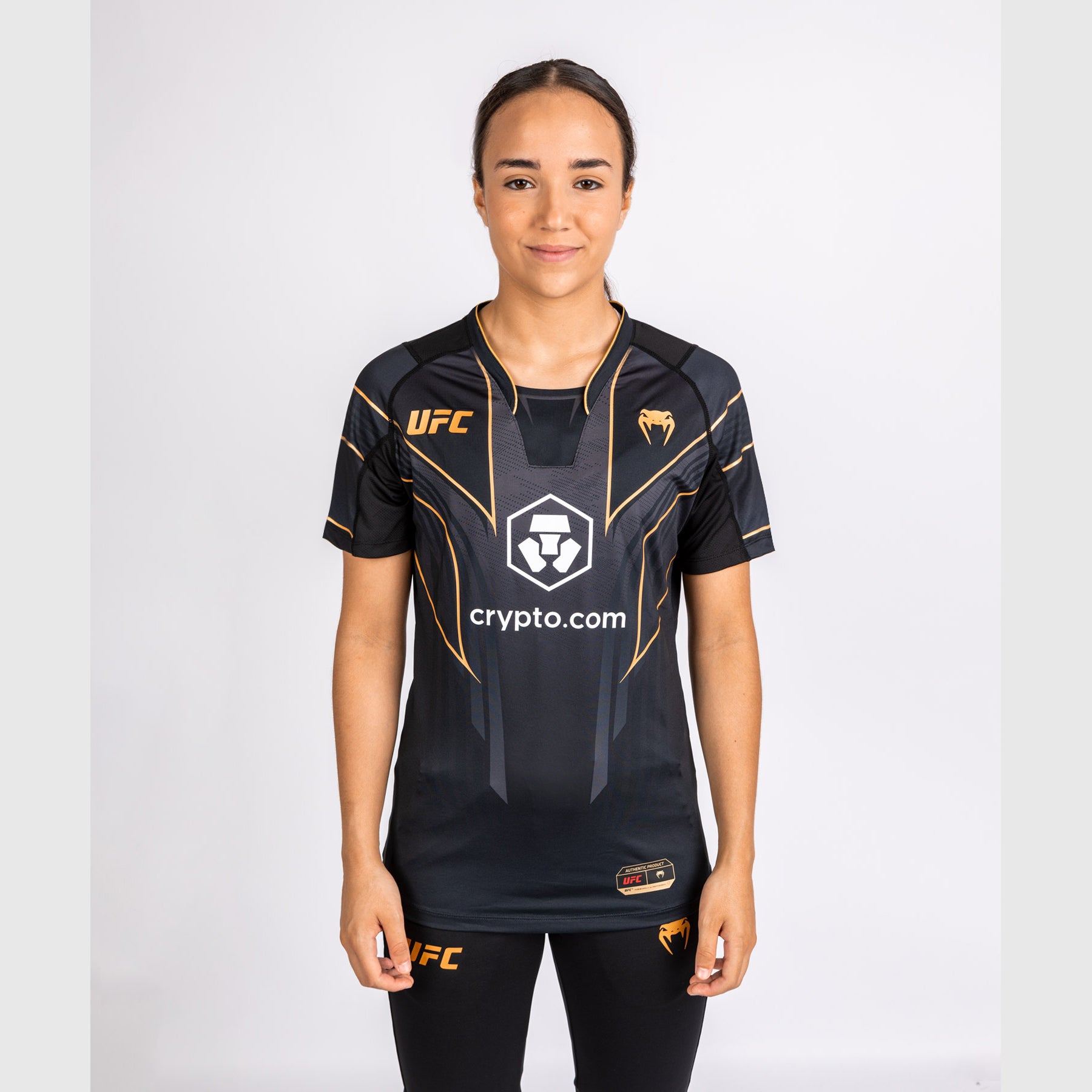 venum-ufc-authentic-fight-night-2-0-walkout-jersey-damen-champion-schwarz-gold image 2