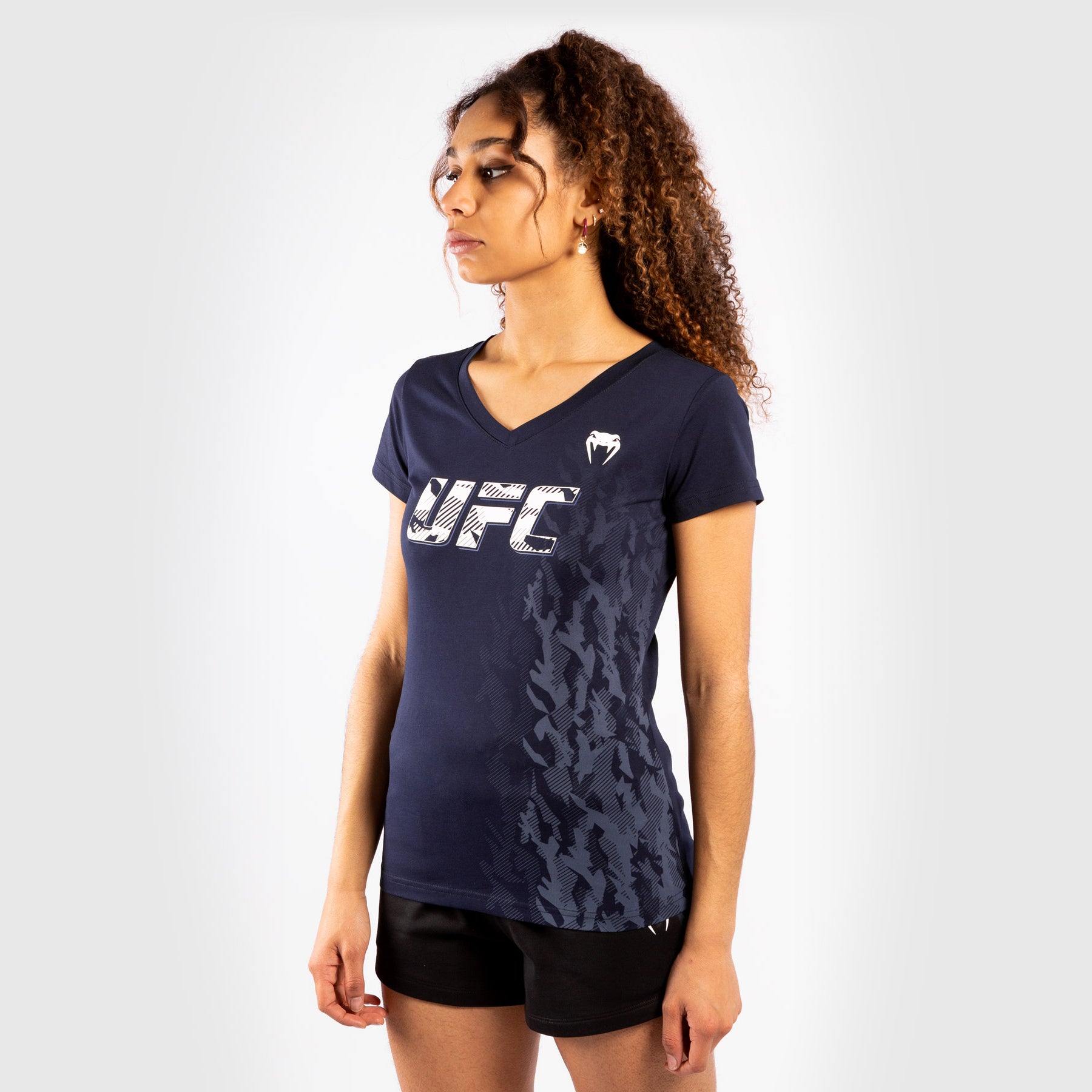 ufc-venum-authentic-fight-week-damen-t-shirt-marineblau-kurzarm image 2