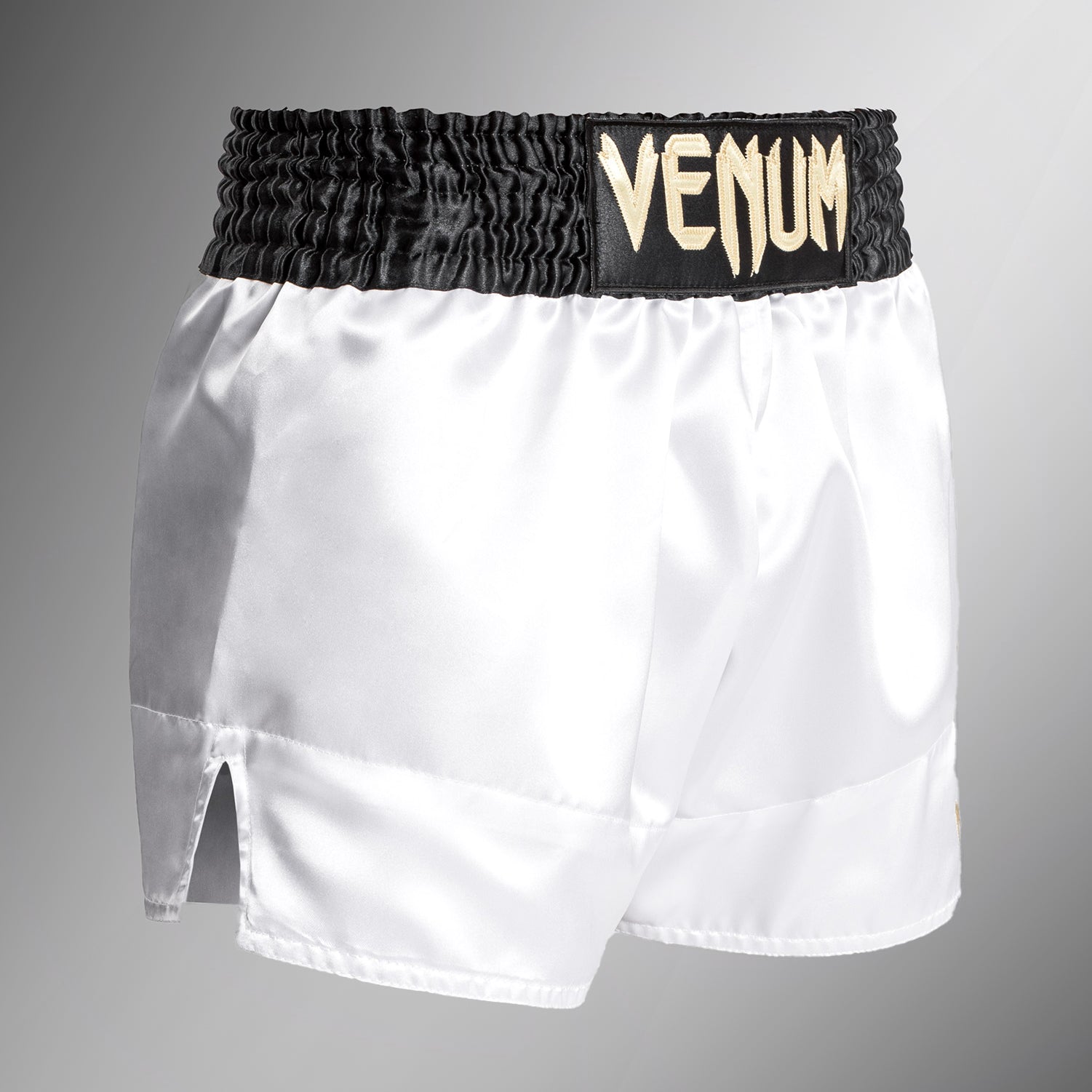 venum-classic-kurze-muay-thai-shorts-noir-blanc-or-wei image 3