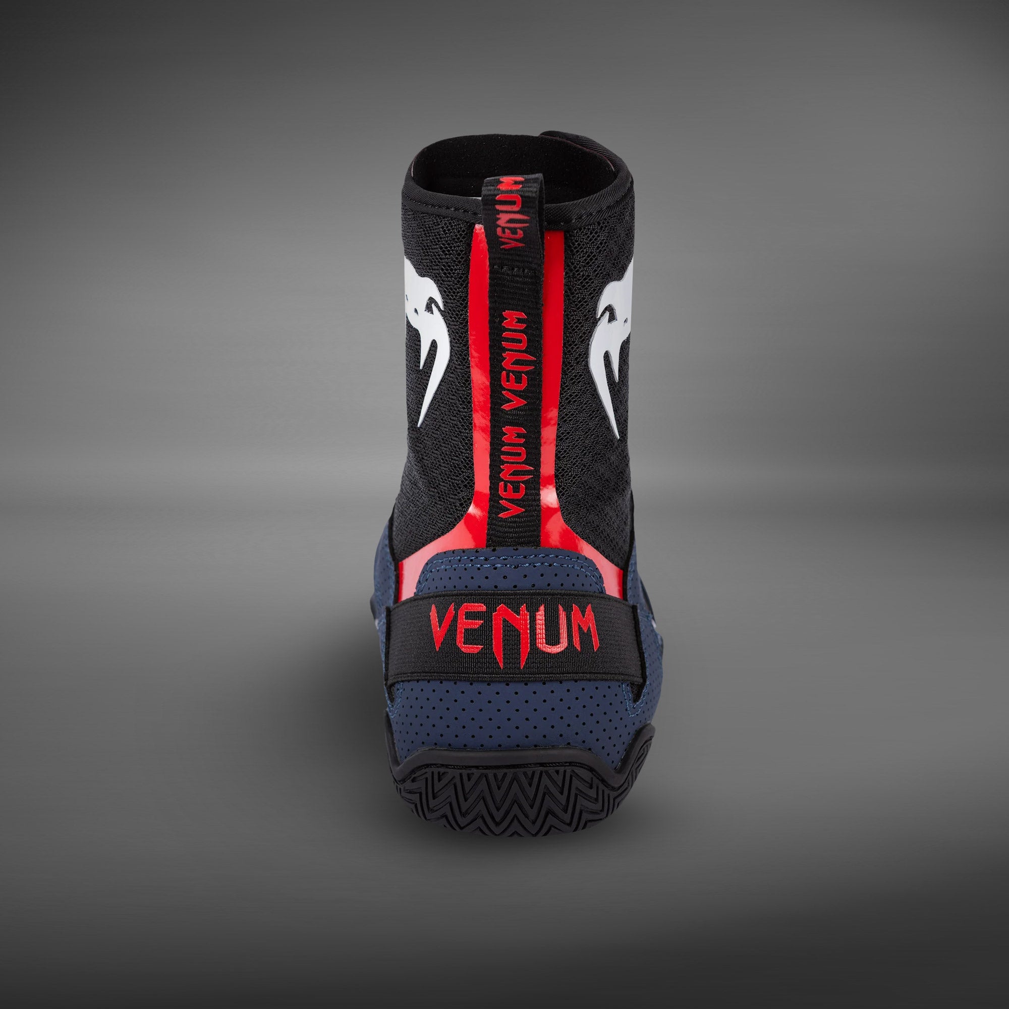 venum-elite-boxschuhe-navy-schwarz-rot-herren-damen-wettkampf image 8
