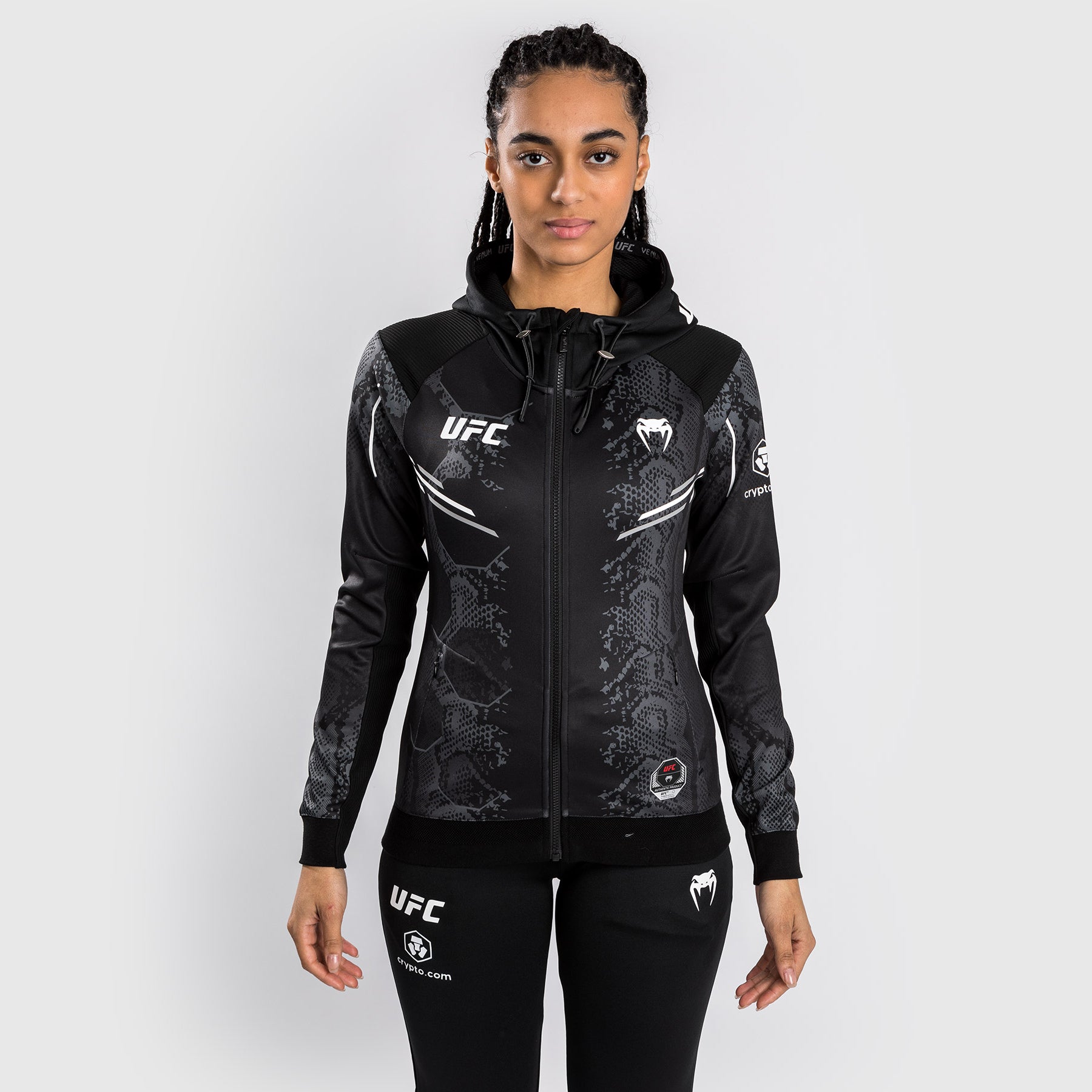 venum-ufc-adrenaline-authentic-fight-night-frauen-walkout-hoodie-schwarz image 4