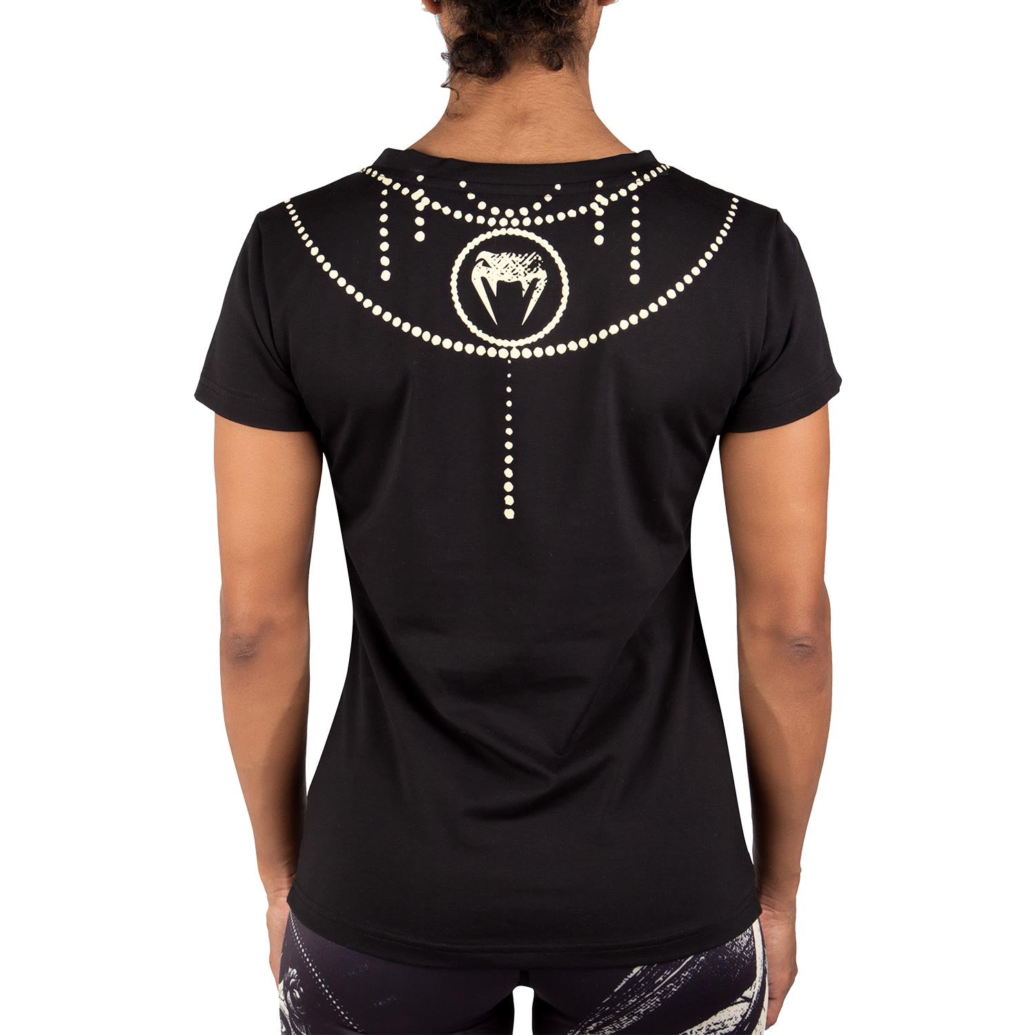 venum-santa-muerte-t-shirt-damen-schwarz-gelb image 3