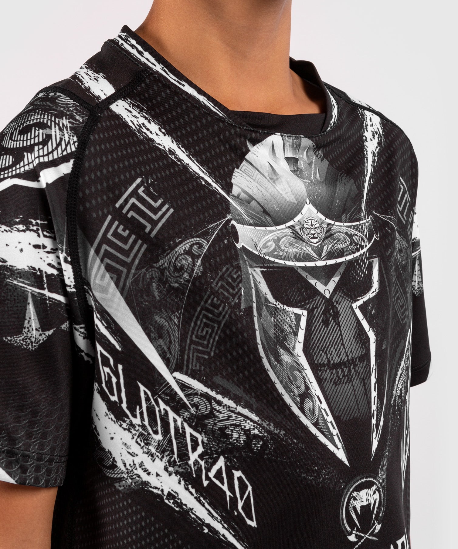 venum-gldtr-4-0-kinder-dry-tech-t-shirt-schwarz-wei image 5