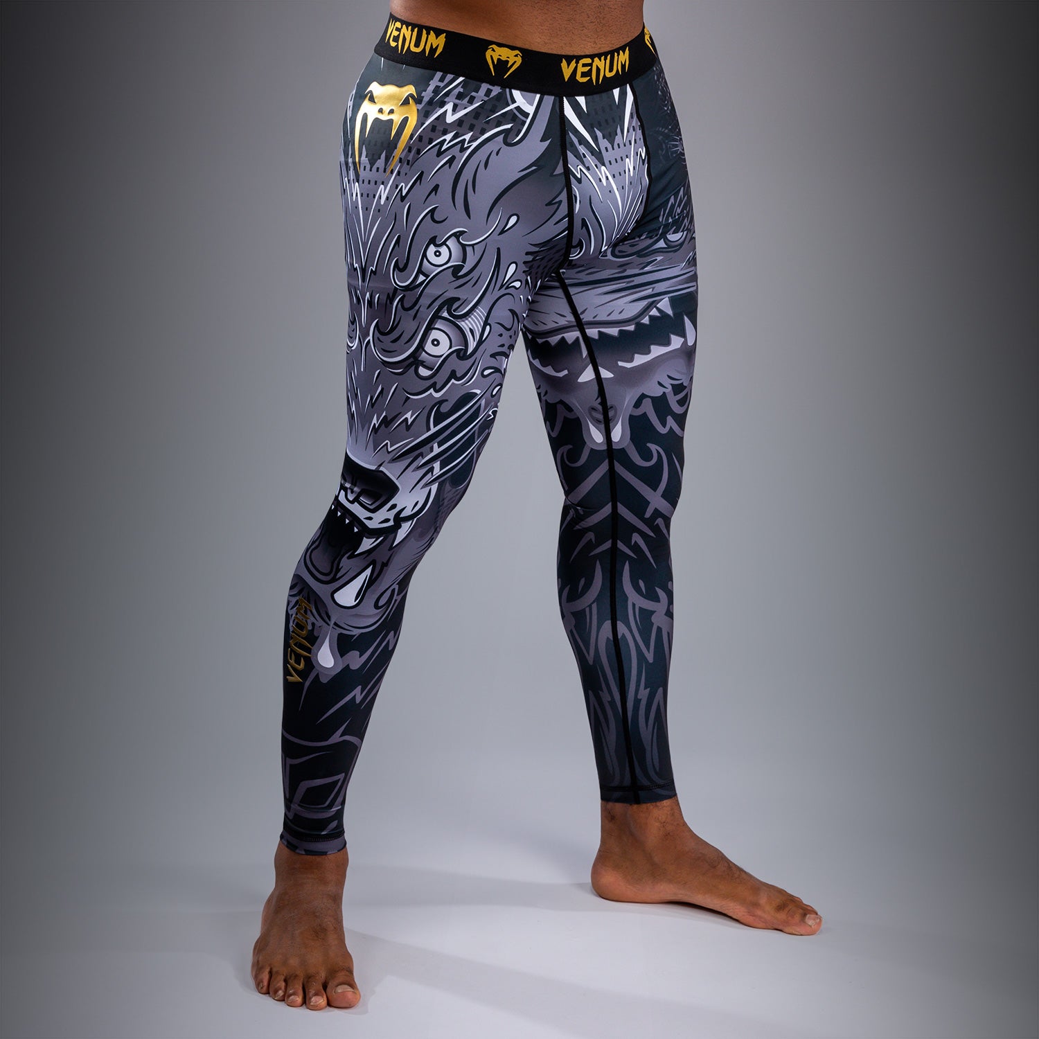 venum-wolf-atak-spats-schwarz-grau image 2