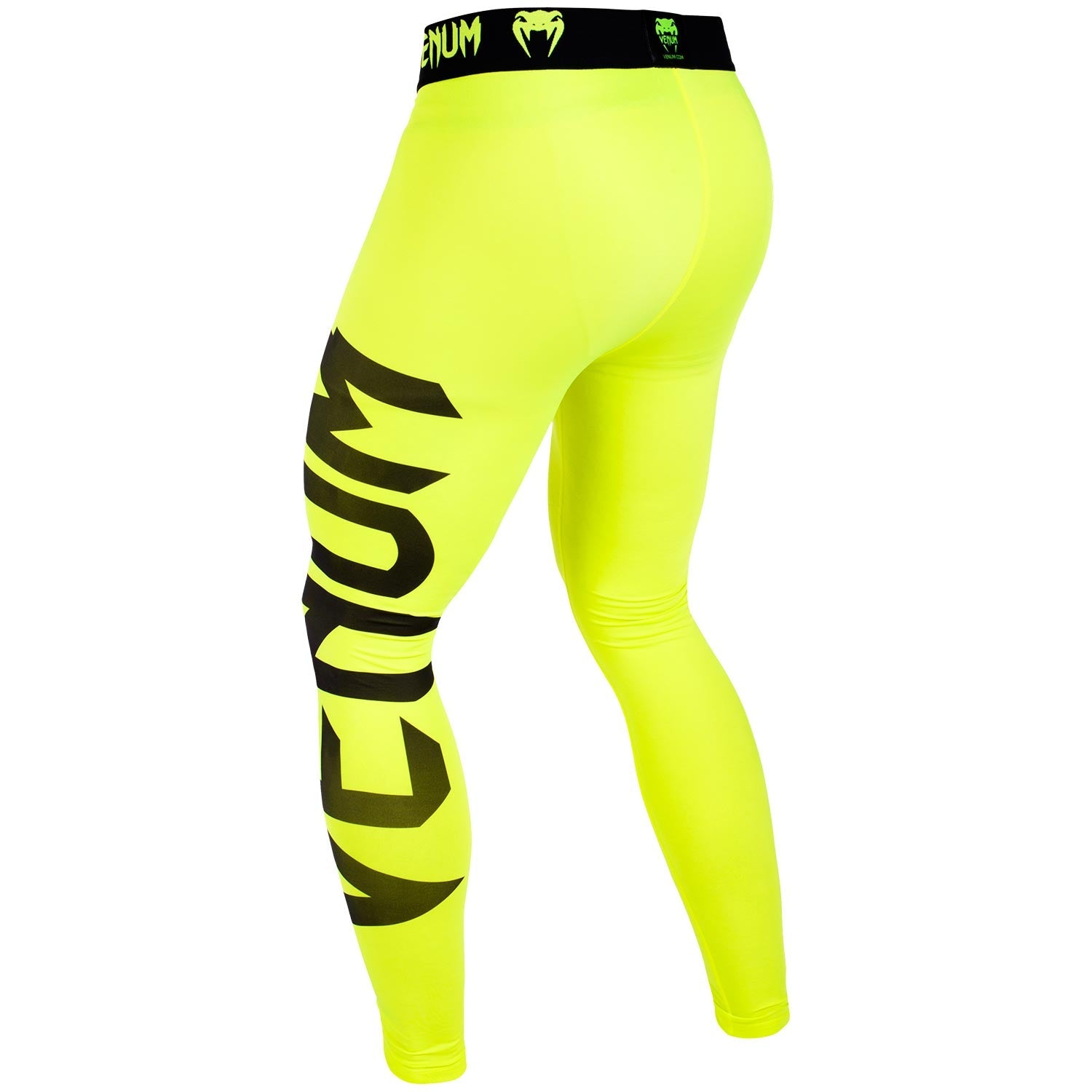 venum-giant-spats-kompressionshose-neongelb-schwarz image 4