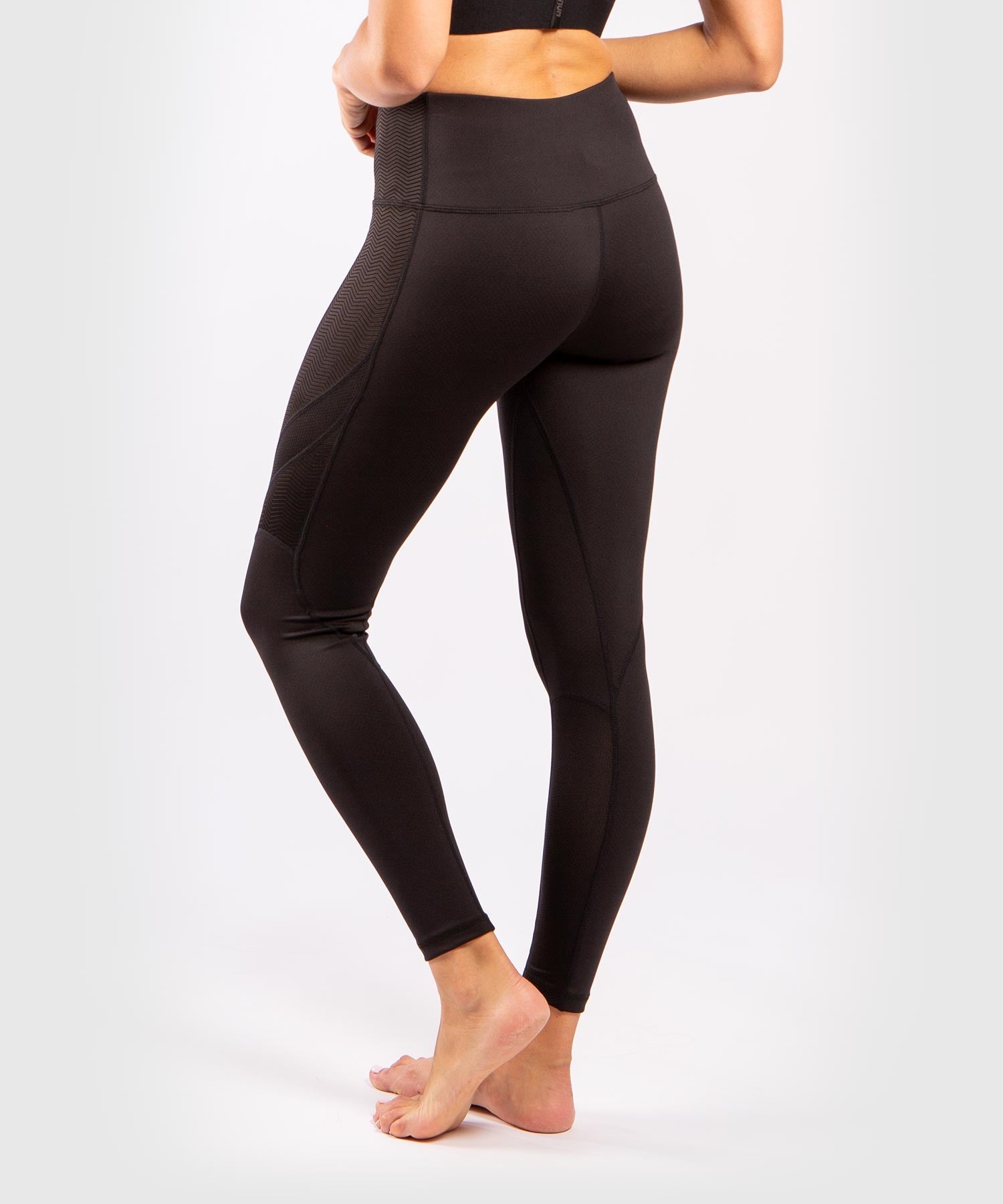 venum-g-fit-leggings-damen-schwarz-schwarz-mit-mesh image 2