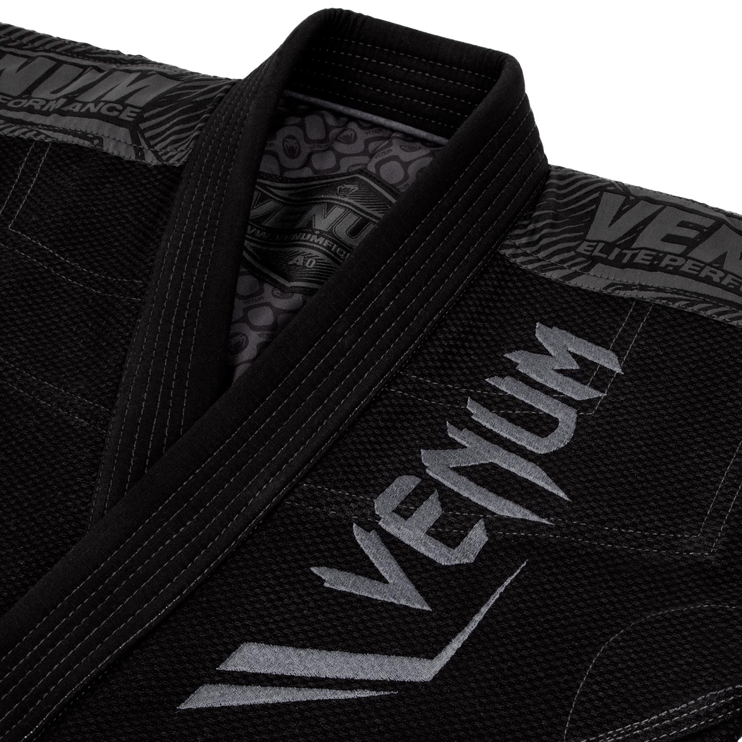 venum-elite-bjj-kampfanzug-gi-schwarz-schwarz image 5