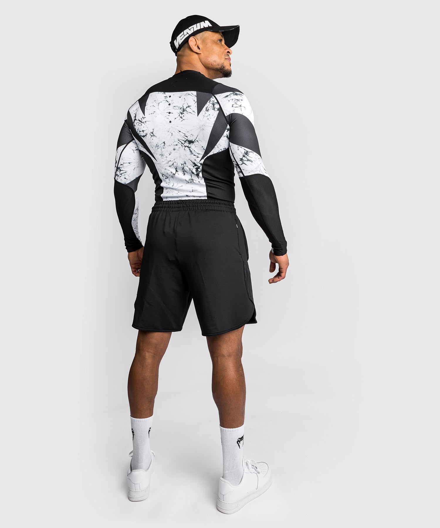 venum-g-fit-marble-kompression-t-shirt-langarm-marmor image 2