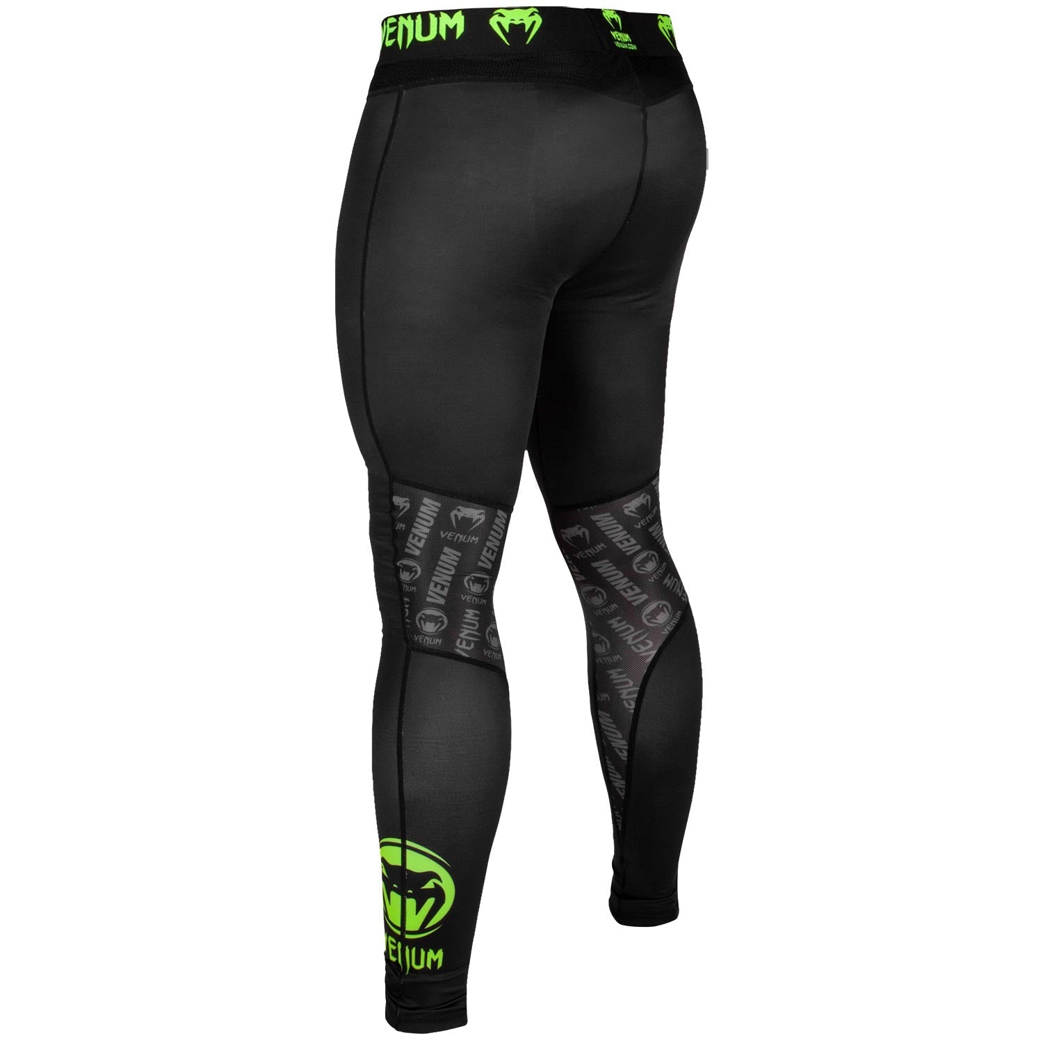 venum-logos-kompressionshose-lang-schwarz-neongelb image 3