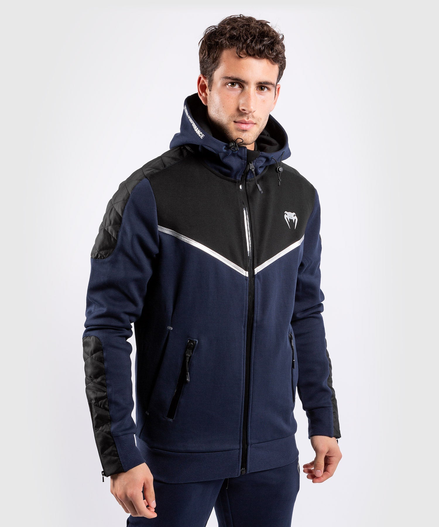 venum-laser-evo-sweatshirt-mit-kapuze-navy-silver image 3