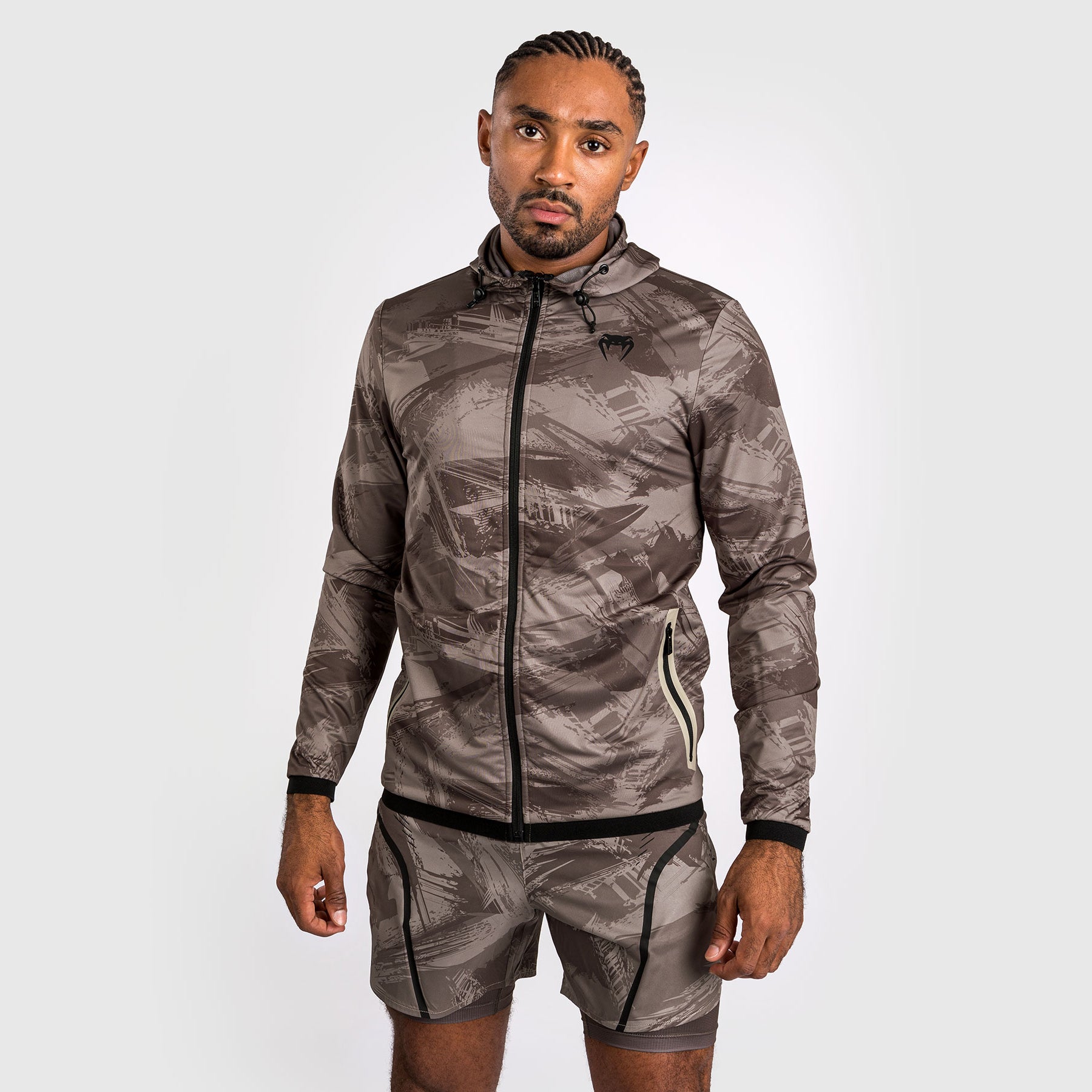 venum-electron-3-0-hoodie-herren-mit-reissverschluss-sand image 5