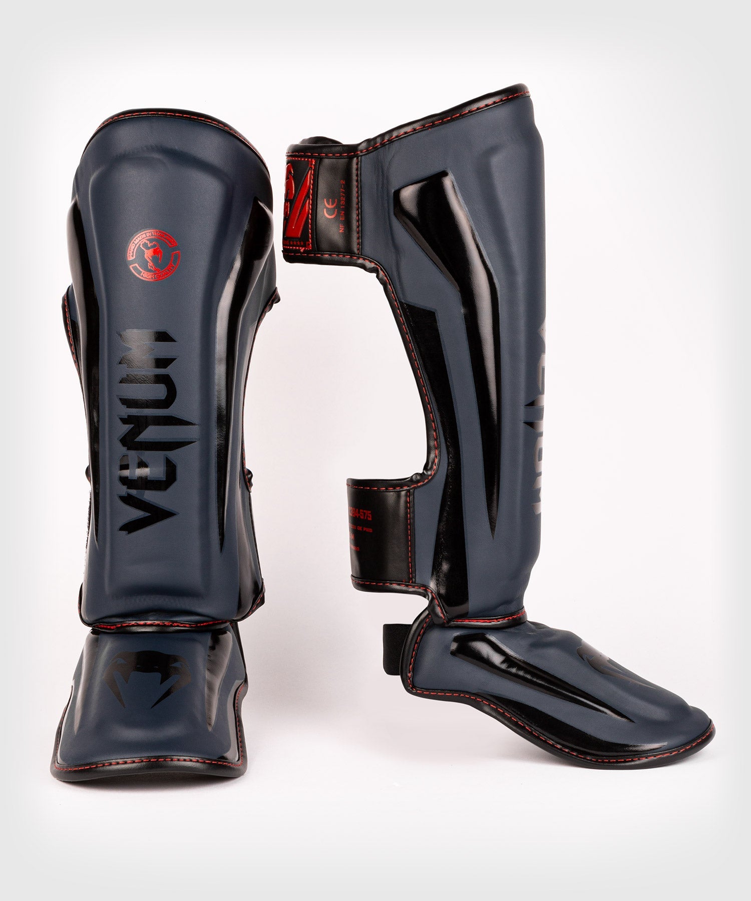 venum-elite-schienbeinschutz-marineblau-schwarz-rot image 1