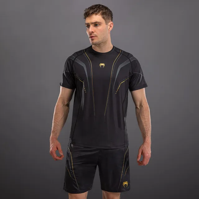 venum-streamline-dry-tech-t-shirt-schwarz-gold image 1