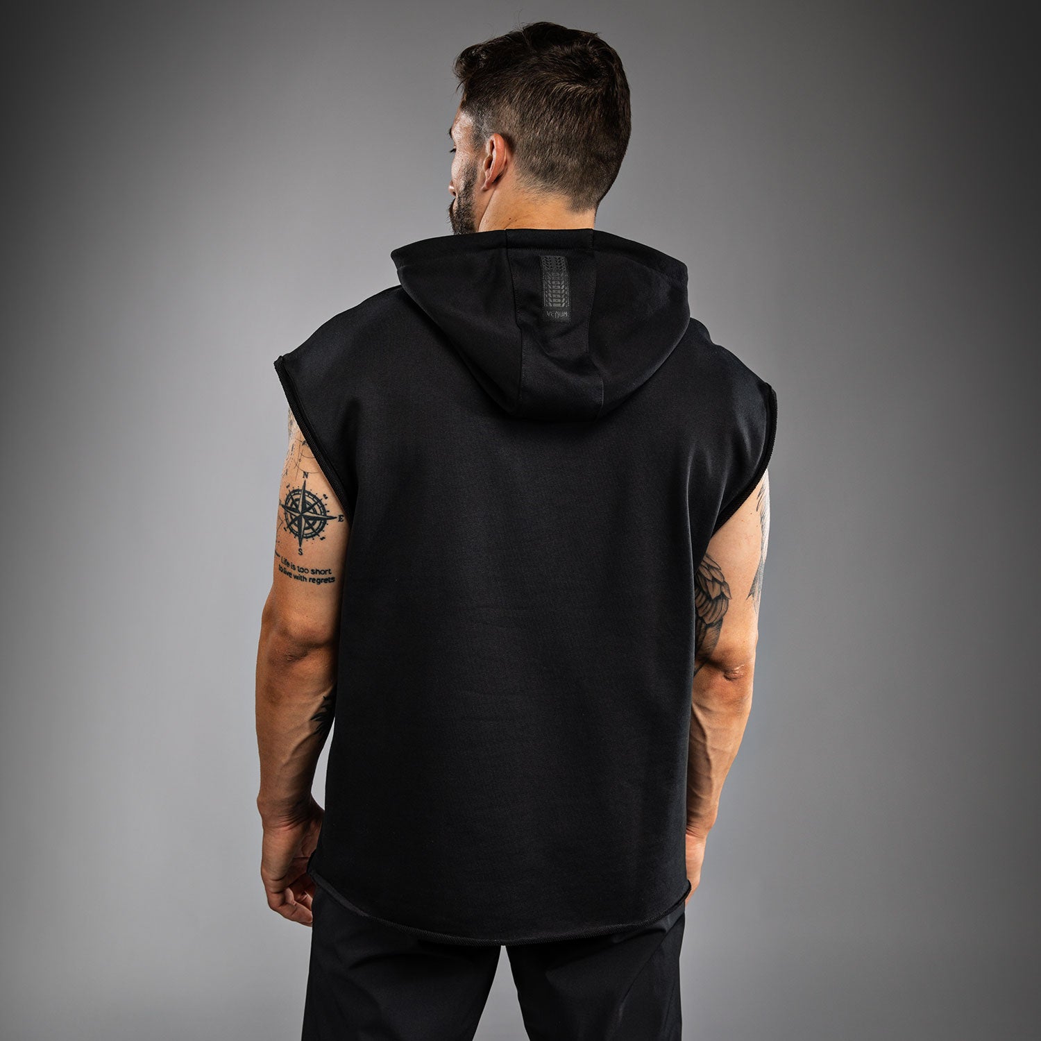 venum-boxing-vt-rmelloser-hoodie-herren-schwarz-wei image 2