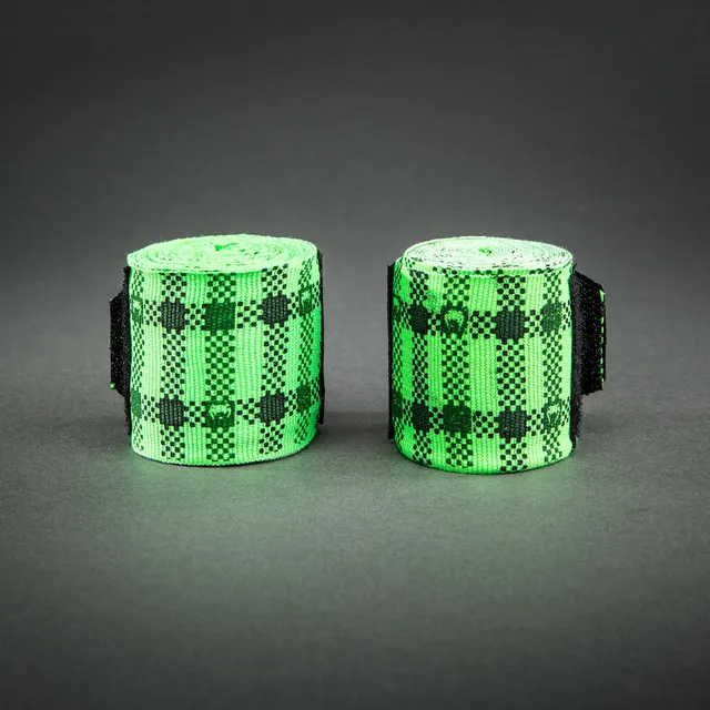 venum-kontact-evo-tartan-boxing-bandagen-neon-gr-n image 1