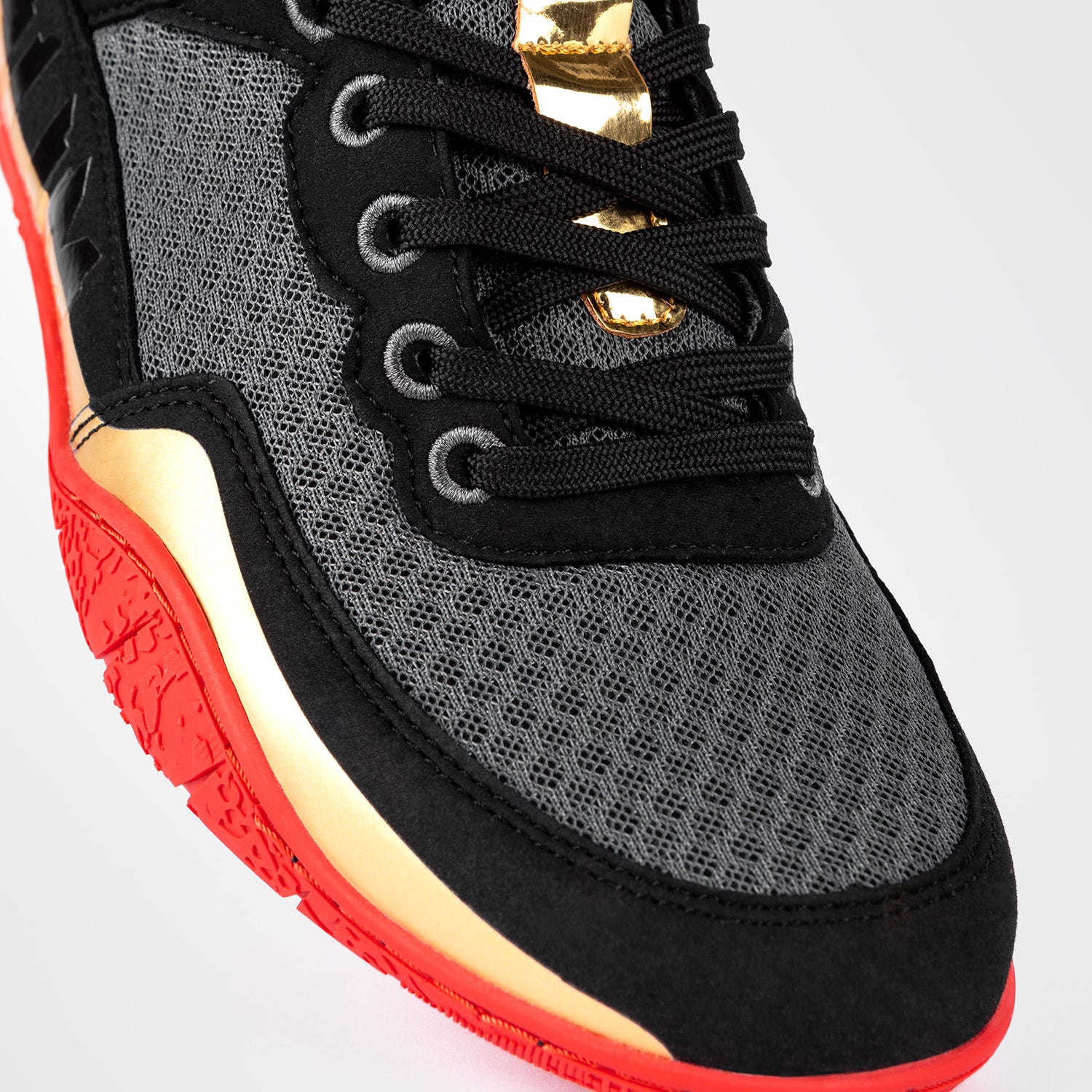 venum-elite-wrestling-schuhe-schwarz-gold-rot image 4
