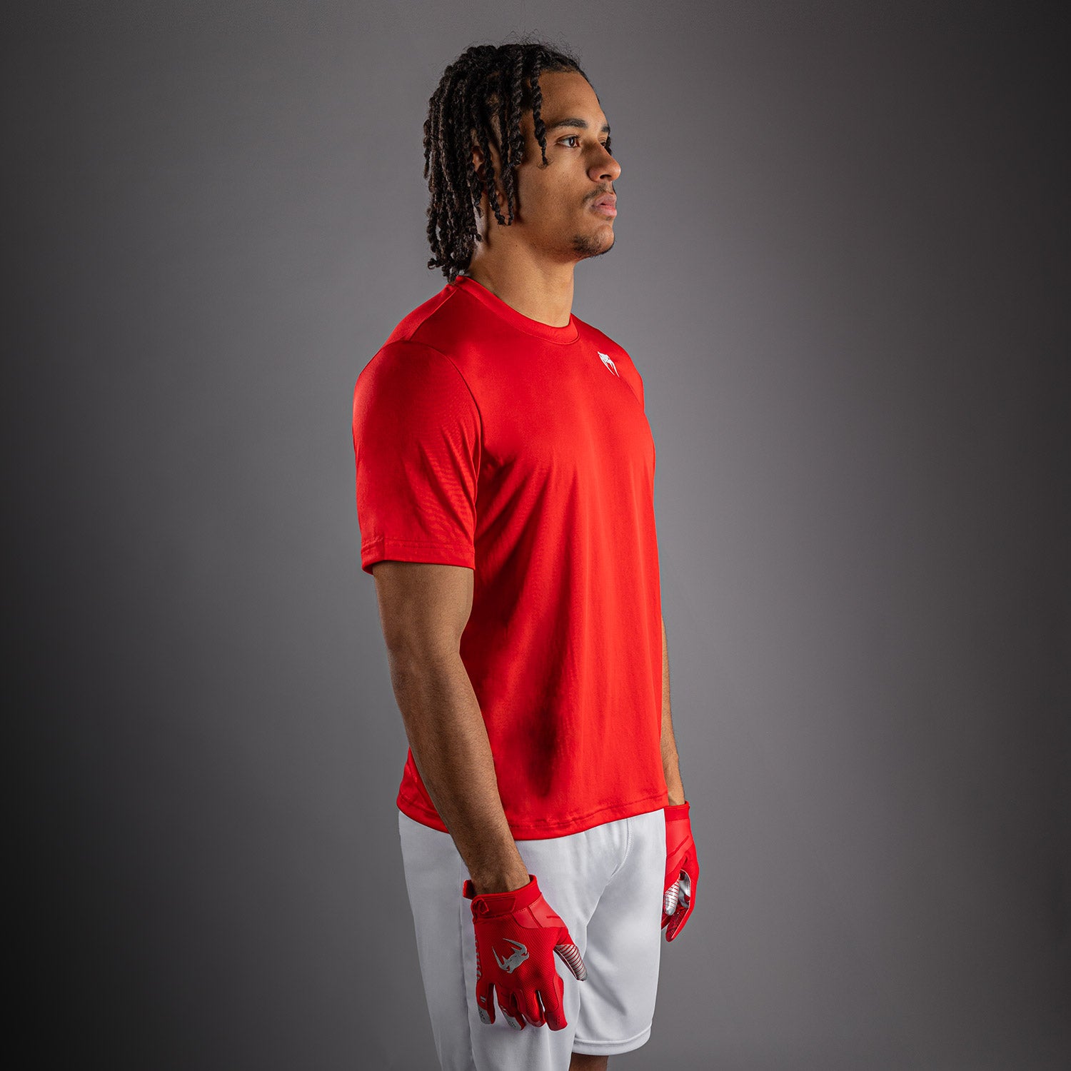 venum-lineup-performance-kurzarm-t-shirt-rot-wei-herren image 2