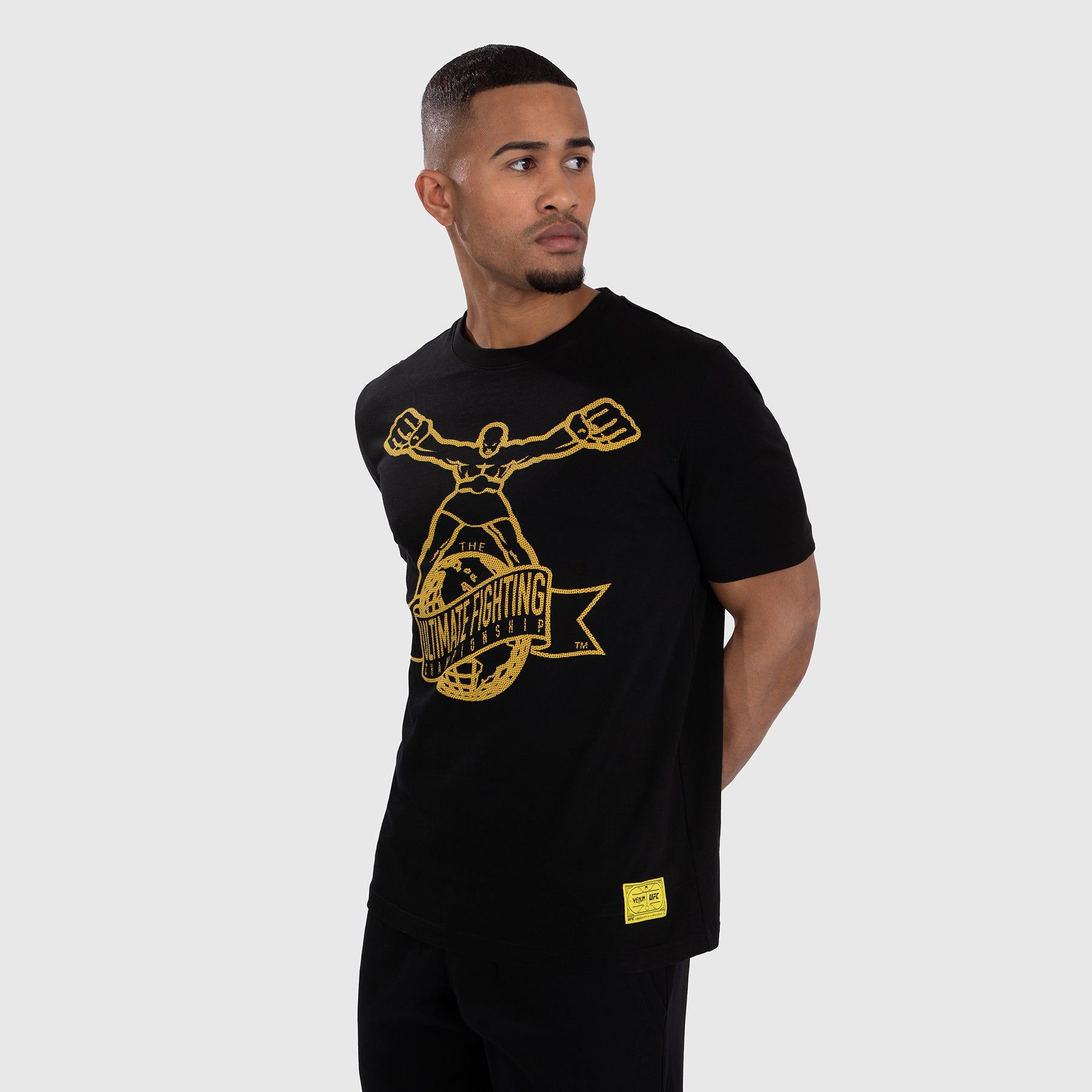 ufc-by-venum-ulti-man-t-shirt-herren-schwarz-gelb image 2