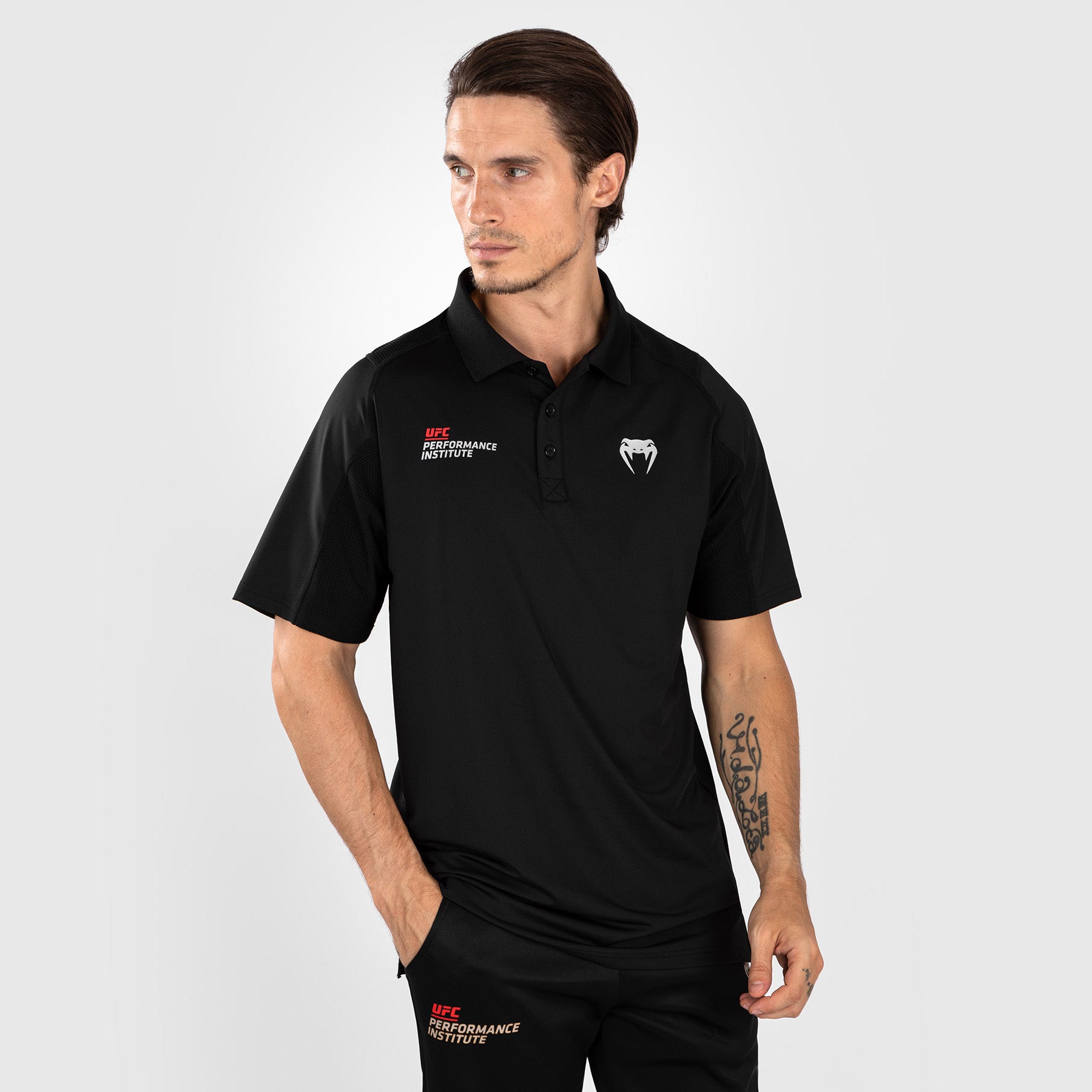 venum-ufc-performance-institute-2-0-poloshirt-f-r-m-nner-schwarz-rot image 7