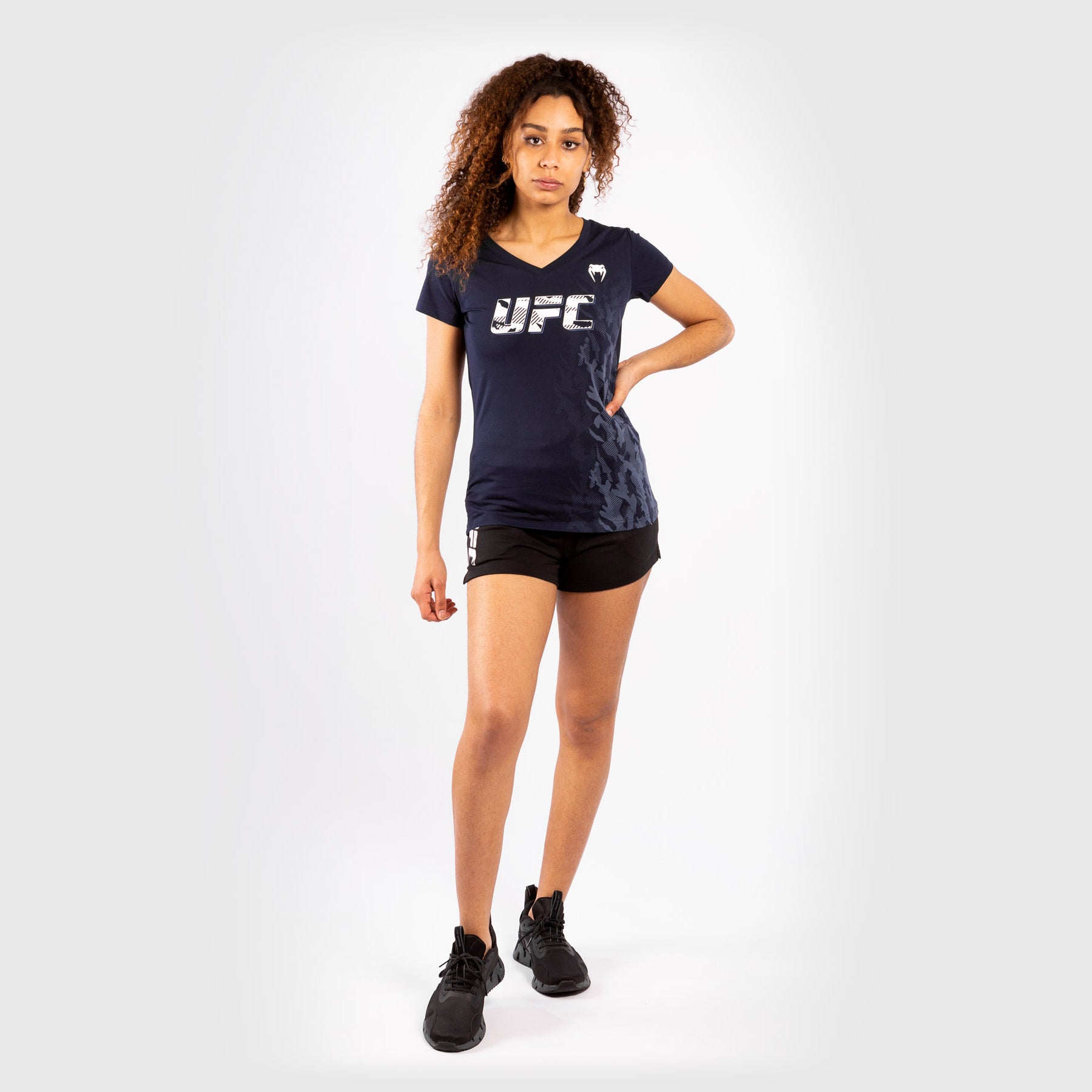 ufc-venum-authentic-fight-week-damen-t-shirt-marineblau-kurzarm image 5