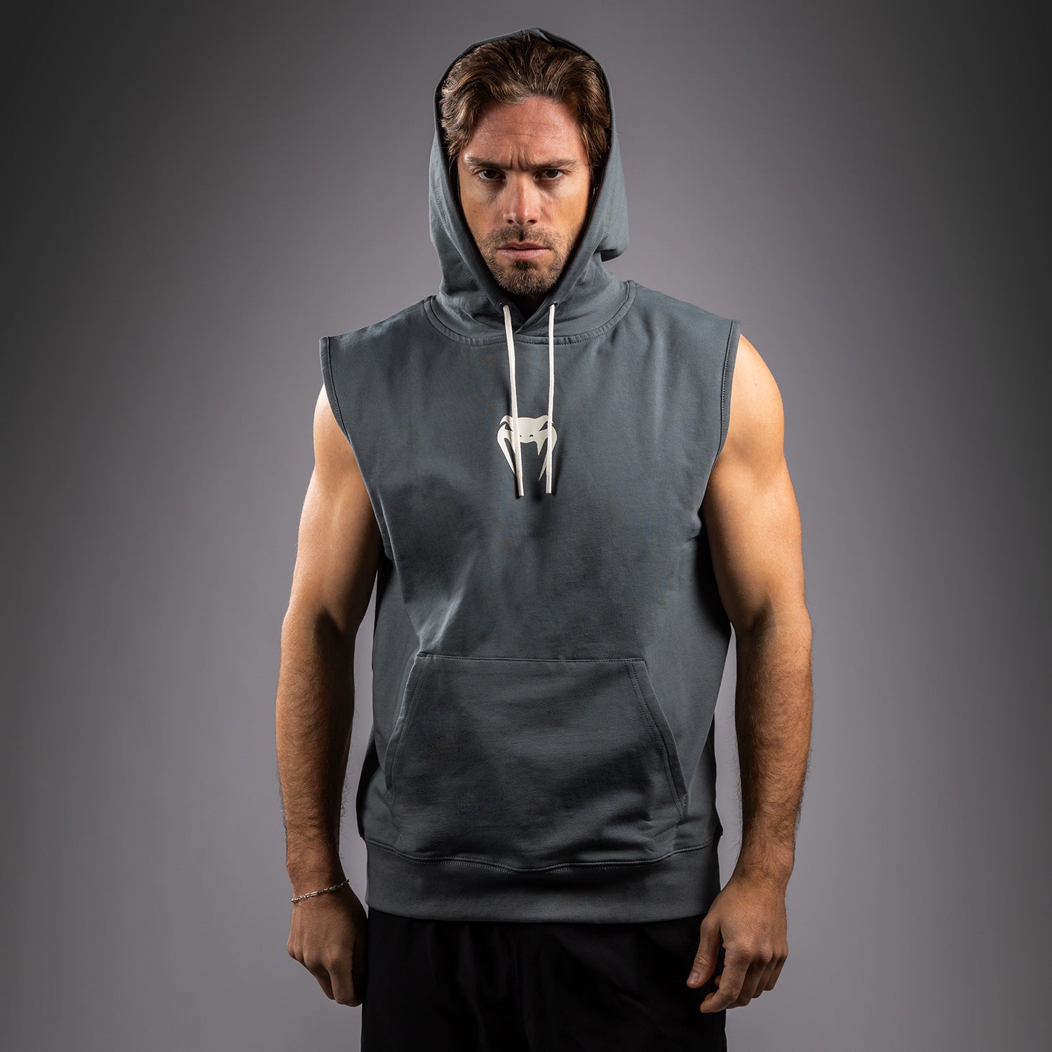 venum-sparring-rmelloser-hoodie-herren-sturmgrau image 4