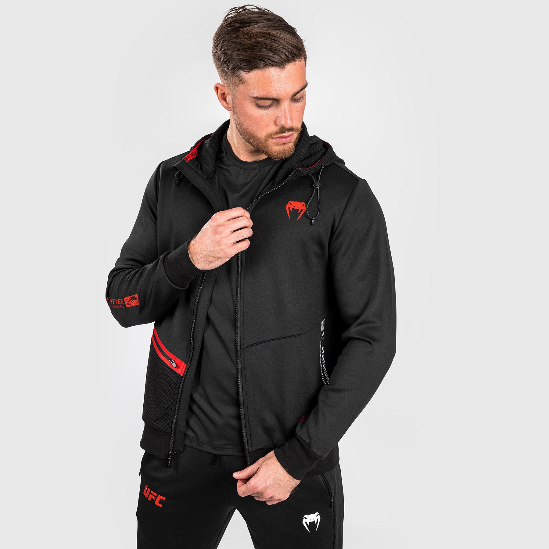 ufc-adrenaline-by-venum-fight-week-zip-hoodie-herren-schwarz image 5