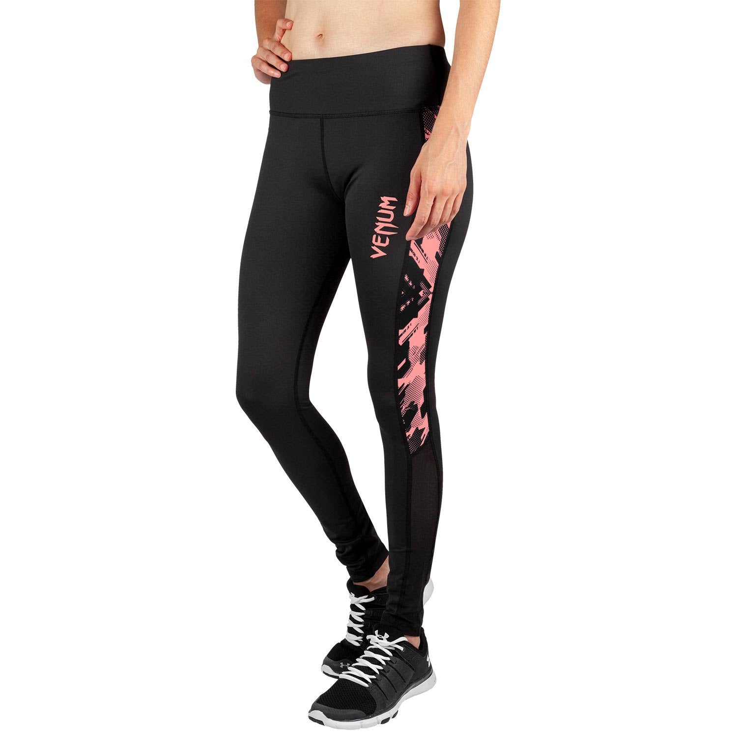 venum-tecmo-leggings-damen-schwarz-rosa image 2