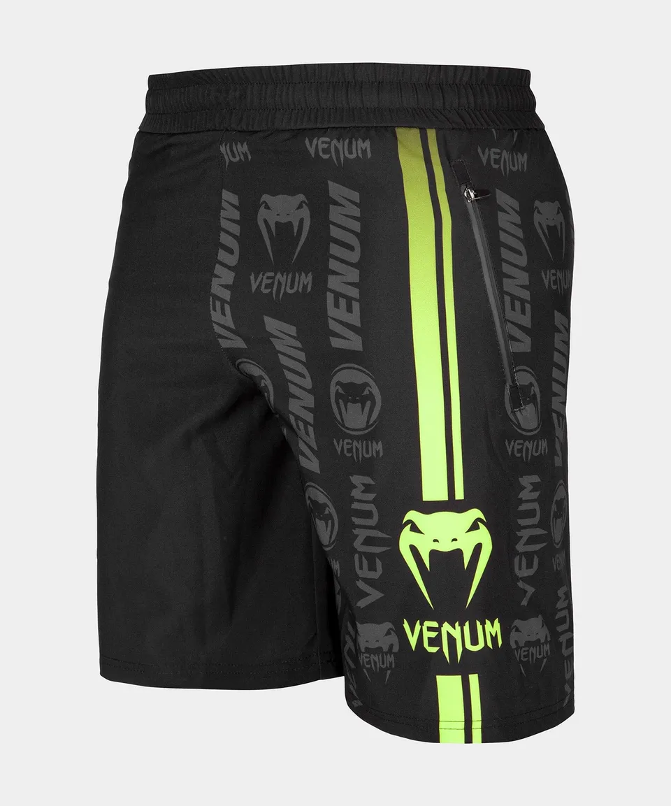 venum-logos-fitness-shorts-schwarz-neongelb-herren image 1