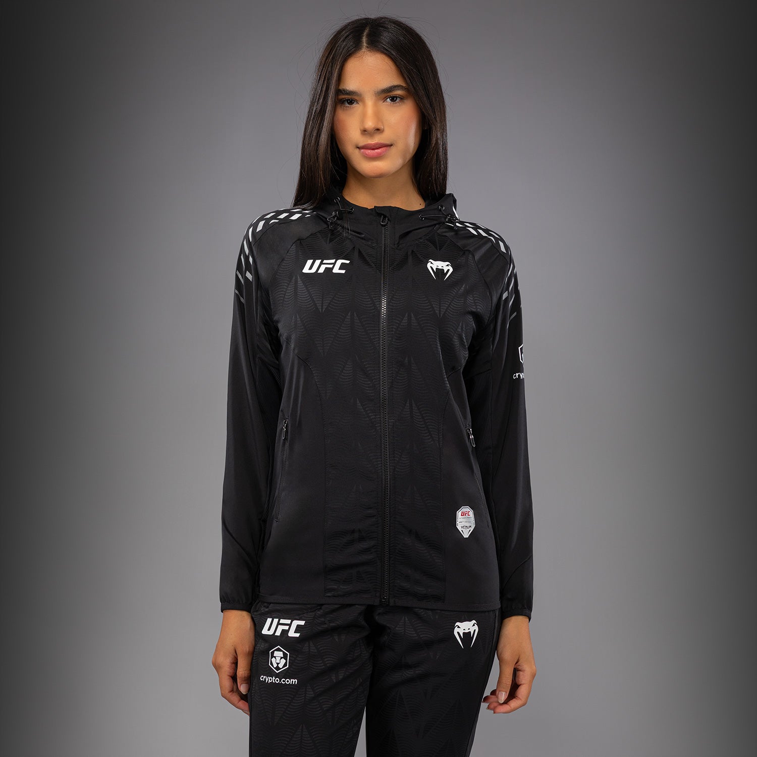 ufc-zenith-by-venum-authentic-fight-night-kapuzenjacke-damen-schwarz image 1