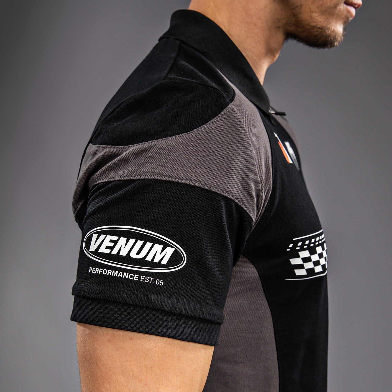 venum-motorsport-baumwoll-polo-tiefschwarz-herren image 7