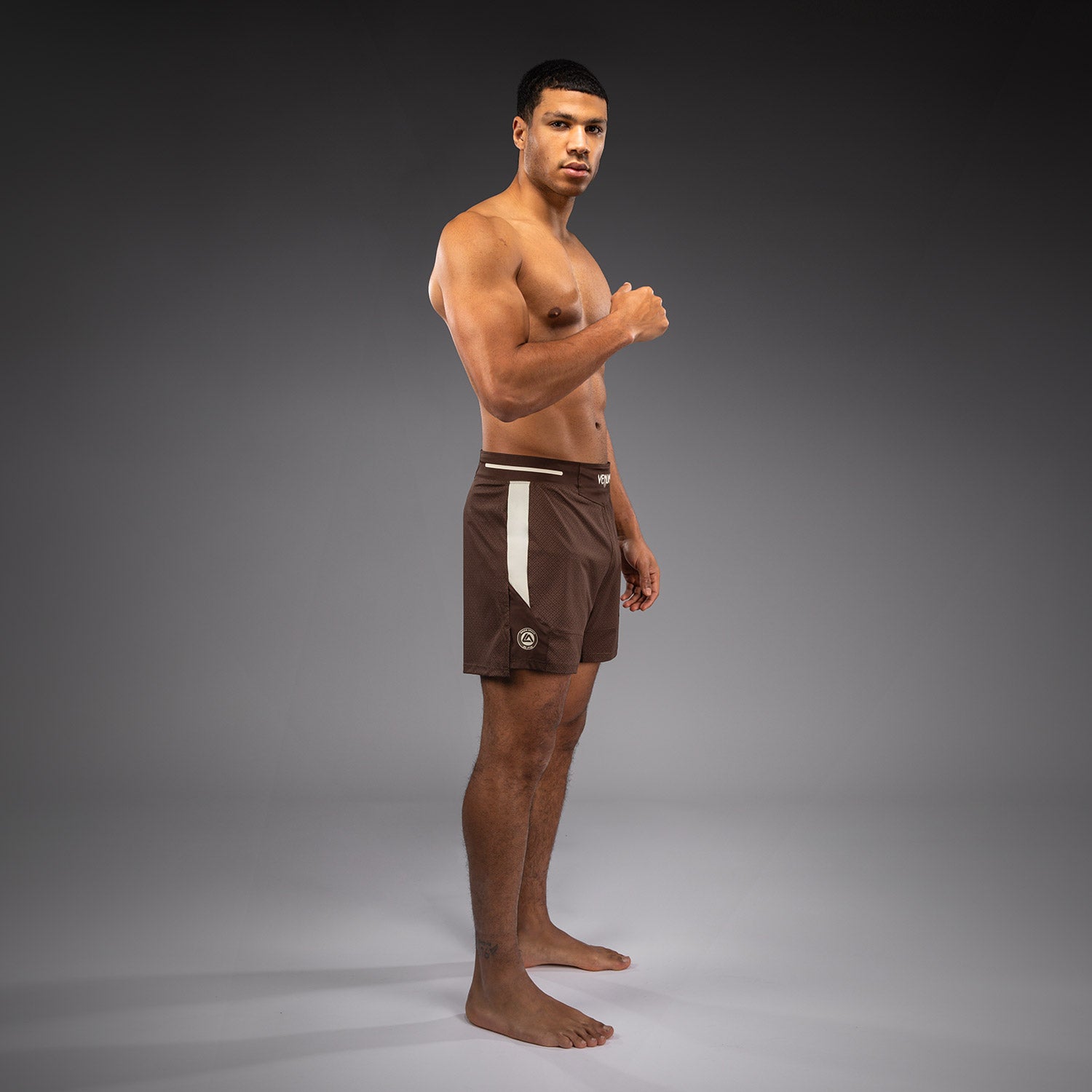 venum-x-roger-gracie-academy-fightshorts-herren-dunkelbraun image 8