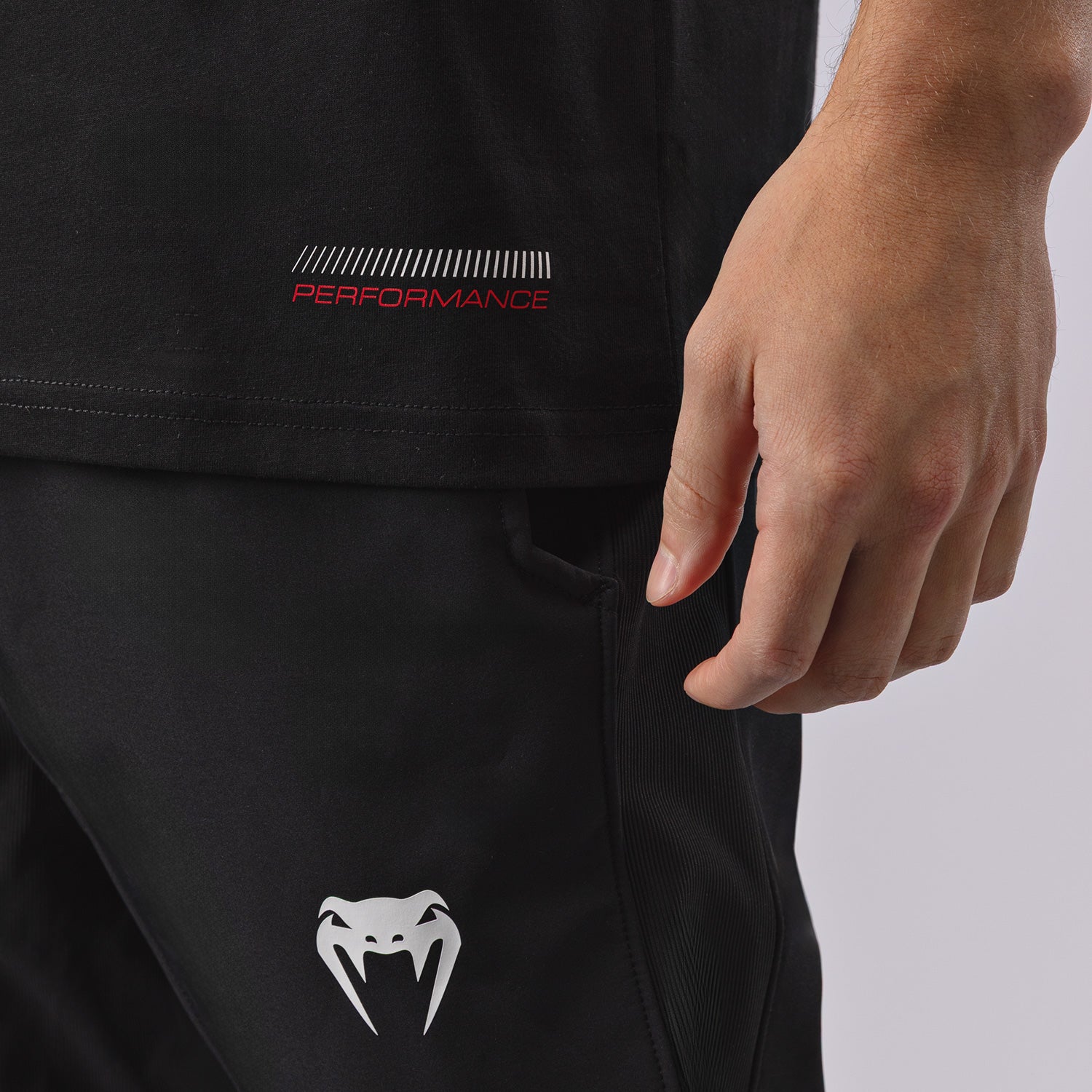 venum-tactical-xt-t-shirt-herren-schwarz-feuerrot image 6