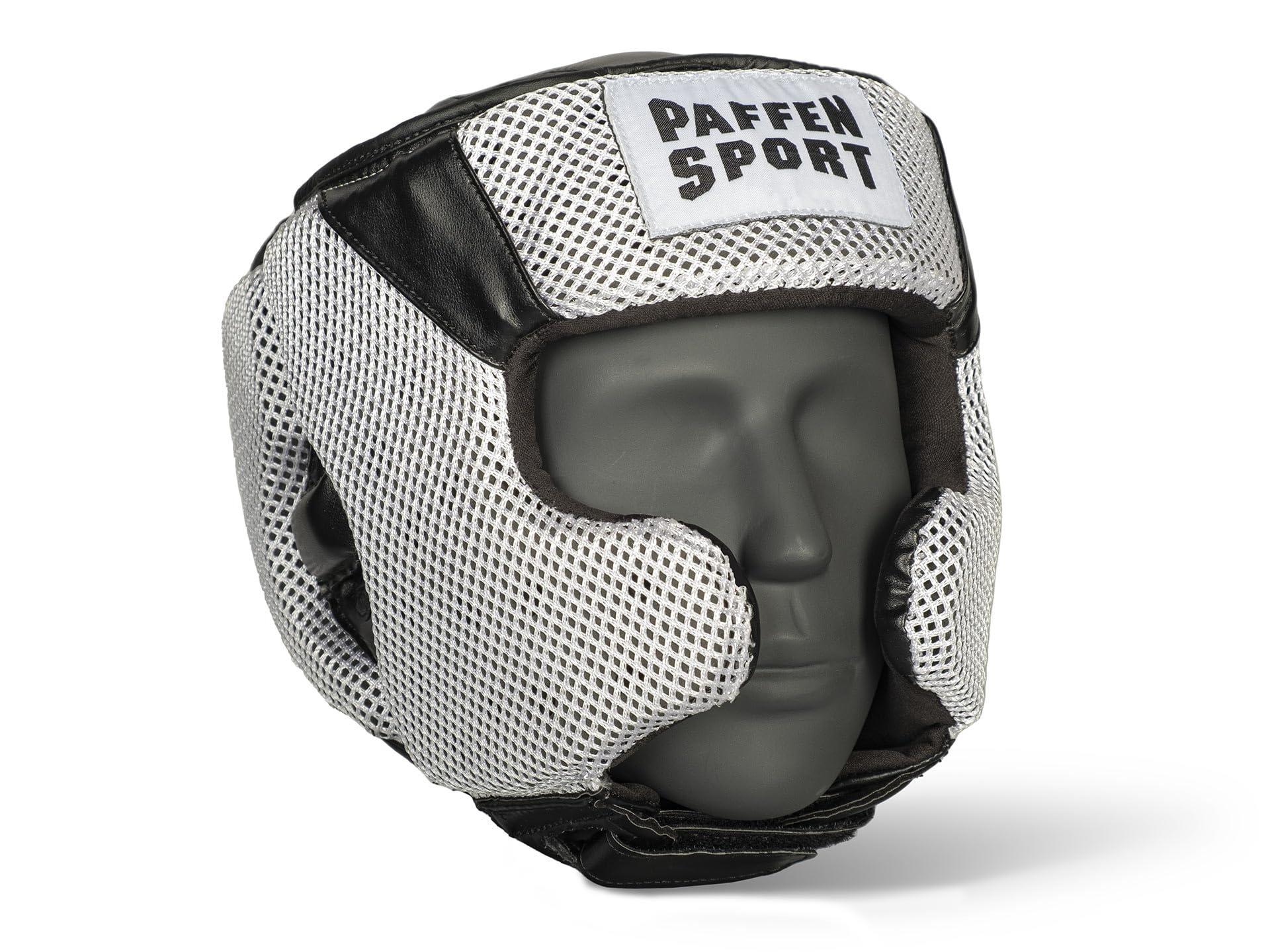 paffen-sport-star-mesh-kopfschutz-sparring-psairvent-mesh-schwarz-rot-s-m-bis-l- image 1