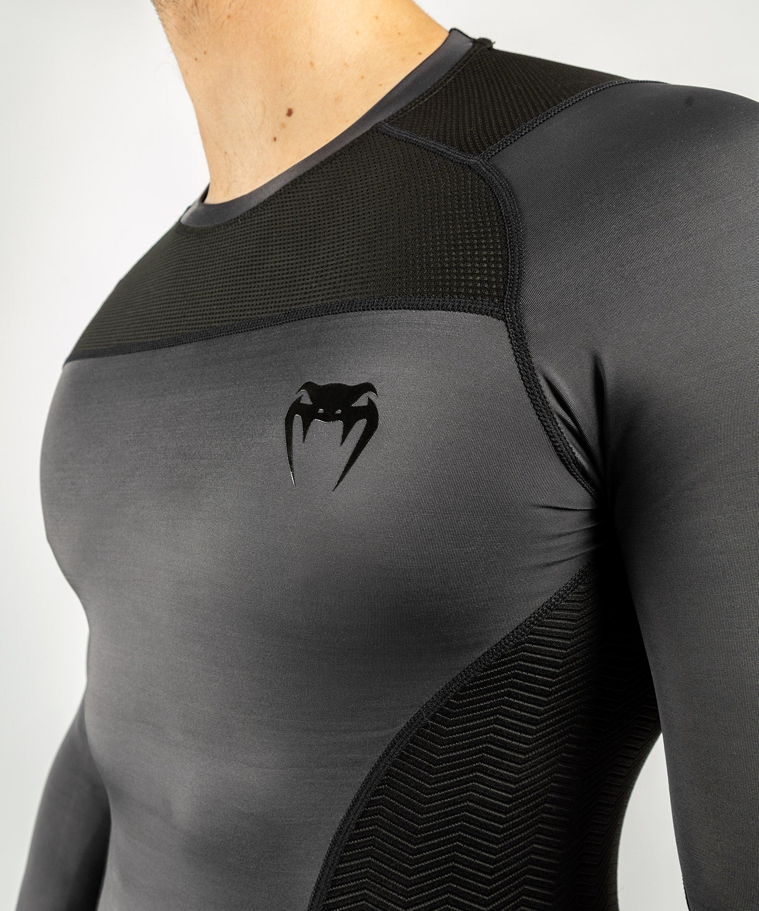 venum-g-fit-rashguard-langarm-grau-schwarz image 7