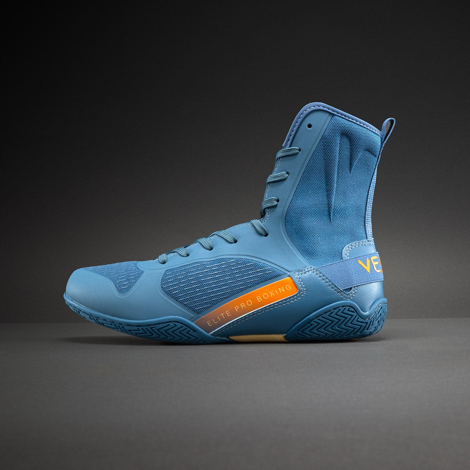 venum-elite-neo-boxschuhe-stahlblau-orange image 2