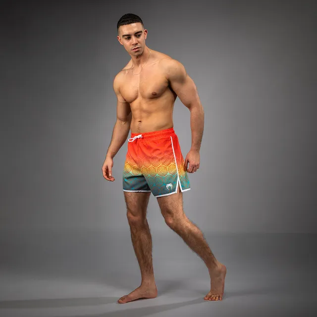 venum-octane-boardshorts-herren-sunset-orange-himmelblau image 1