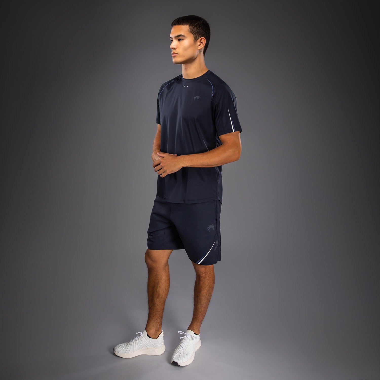 venum-g-core-dry-tech-t-shirt-herren-dunkelblau-wei image 2