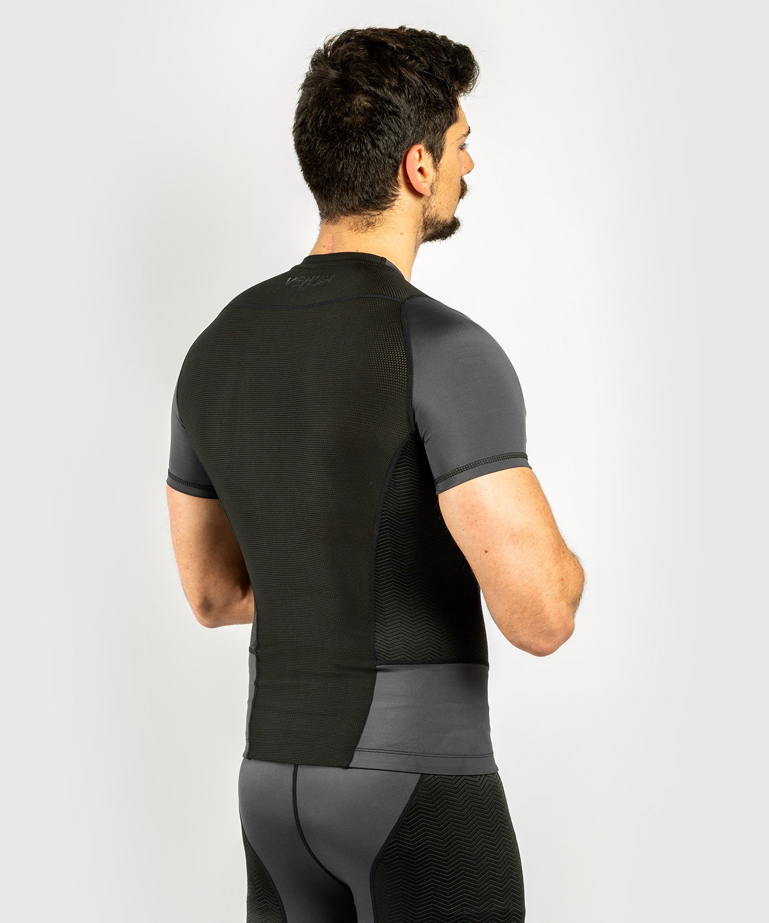 venum-g-fit-rashguard-kurzarm-grau-schwarz image 4