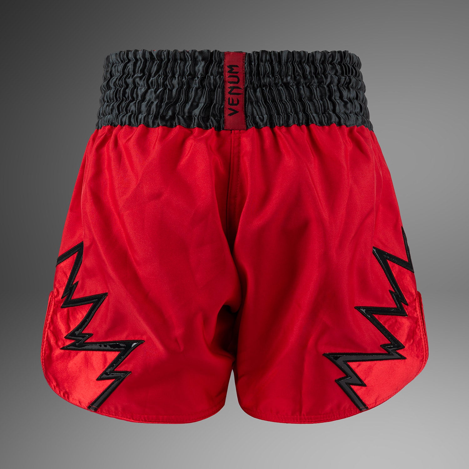 venum-inferno-muay-thai-shorts-rot-charcoal-grau-schwarz image 3
