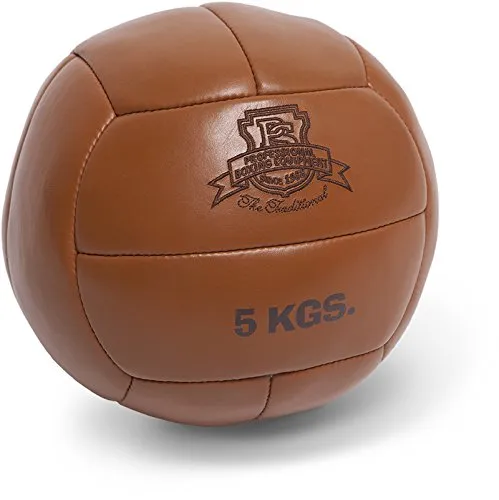 paffen-sport-the-traditional-medizinball-handgen-htes-leder-retro image 1