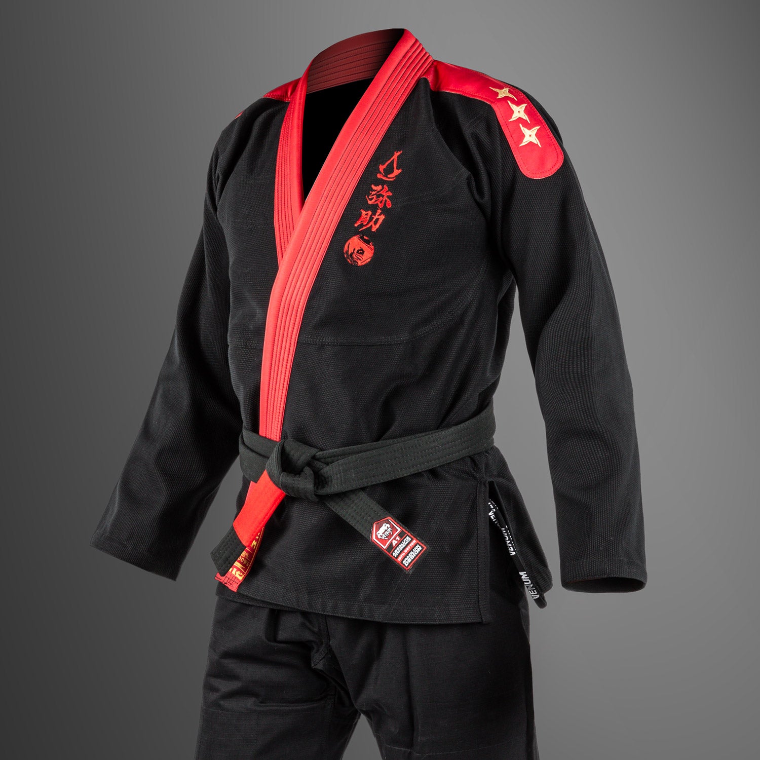 venum-x-assassin-s-creed-shadows-bjj-gi-burgund-schwarz-damen-herren image 3