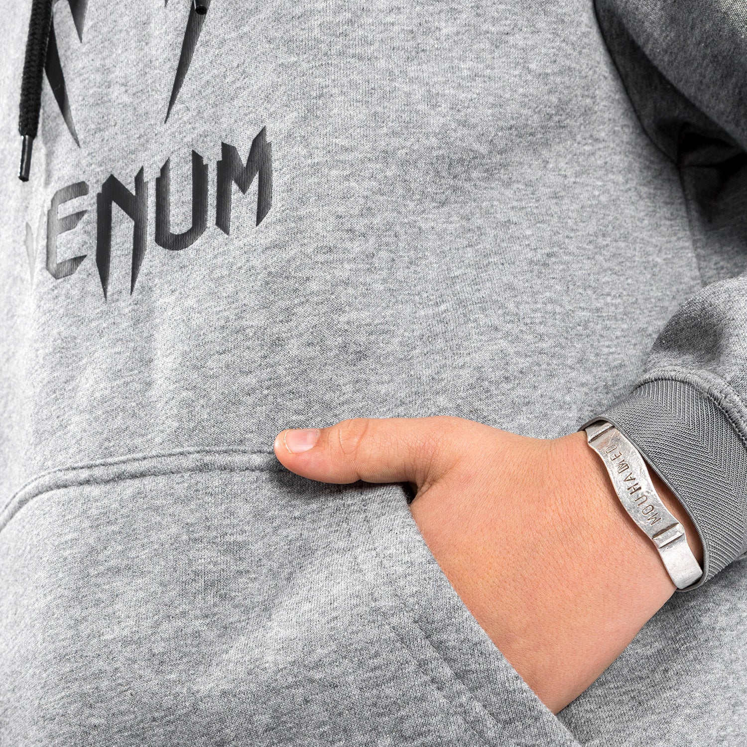 venum-classic-hoodie-kinder-hellgrau-meliert image 6