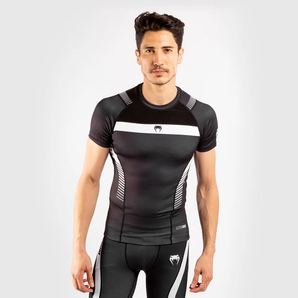 venum-no-gi-3-0-kompressions-t-shirt-kurzarm-schwarz-wei image 1