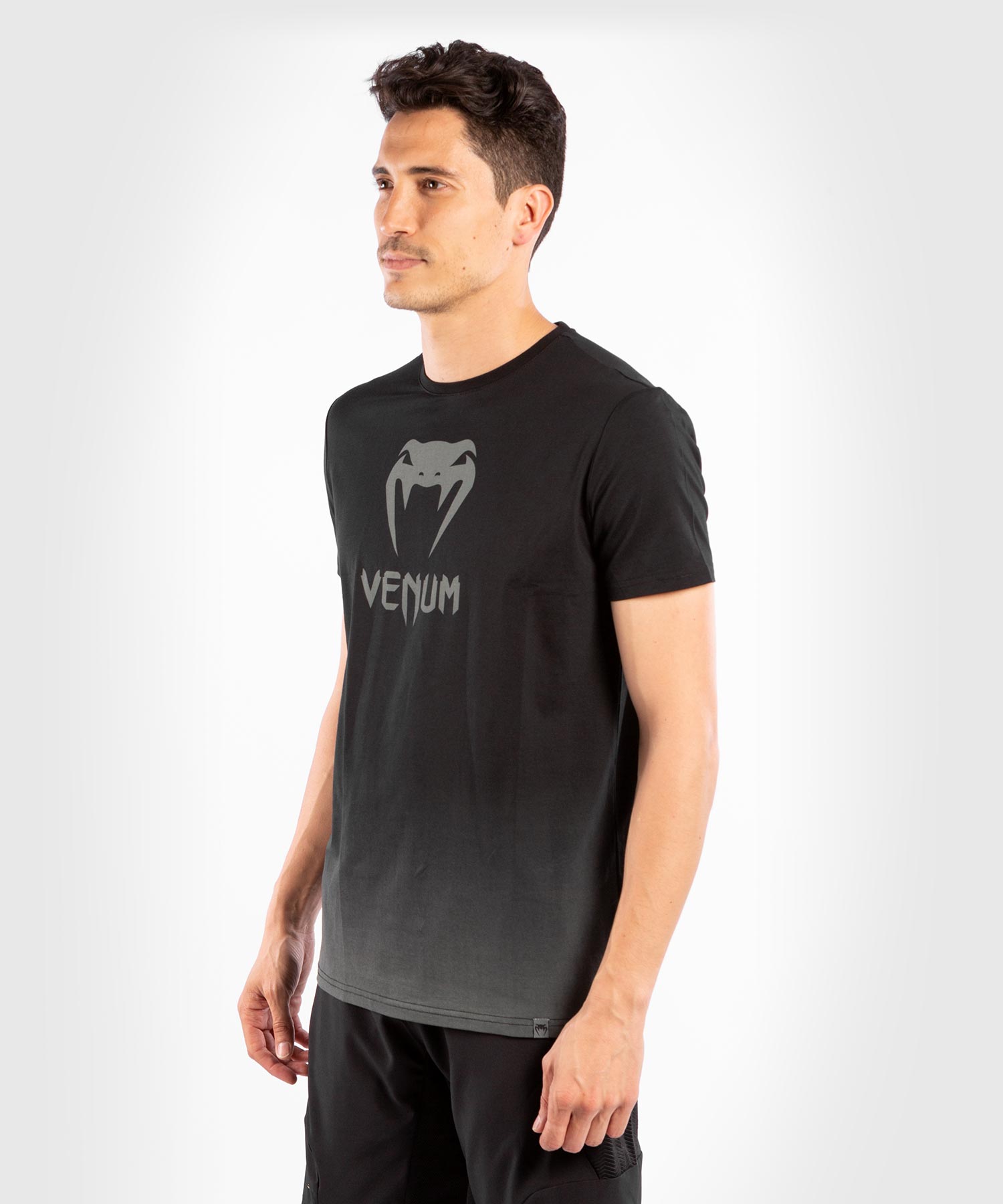 venum-classic-herren-t-shirt-schwarz-dunkelgrau image 2