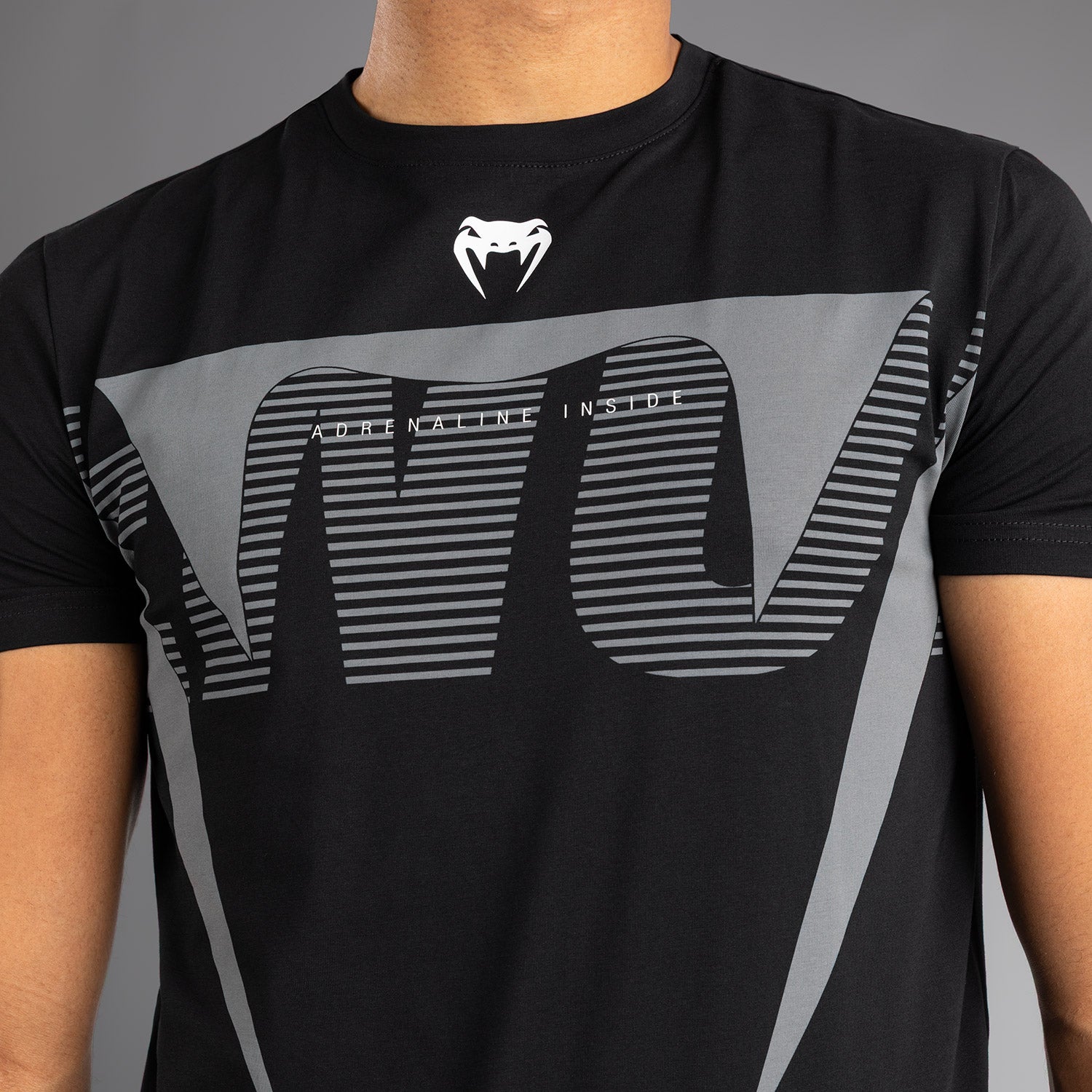 venum-adrenaline-t-shirt-herren-schwarz-silbergrau image 5