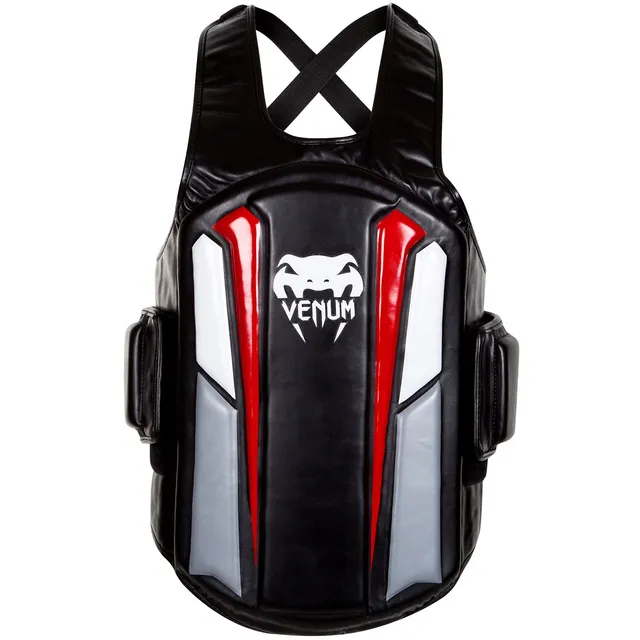 venum-elite-k-rperschutz-schwarz-ice-rot image 1