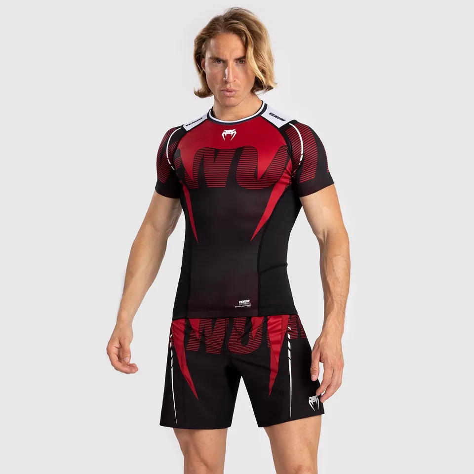 venum-adrenaline-herren-kurzarm-rashguard-red-schwarz image 1