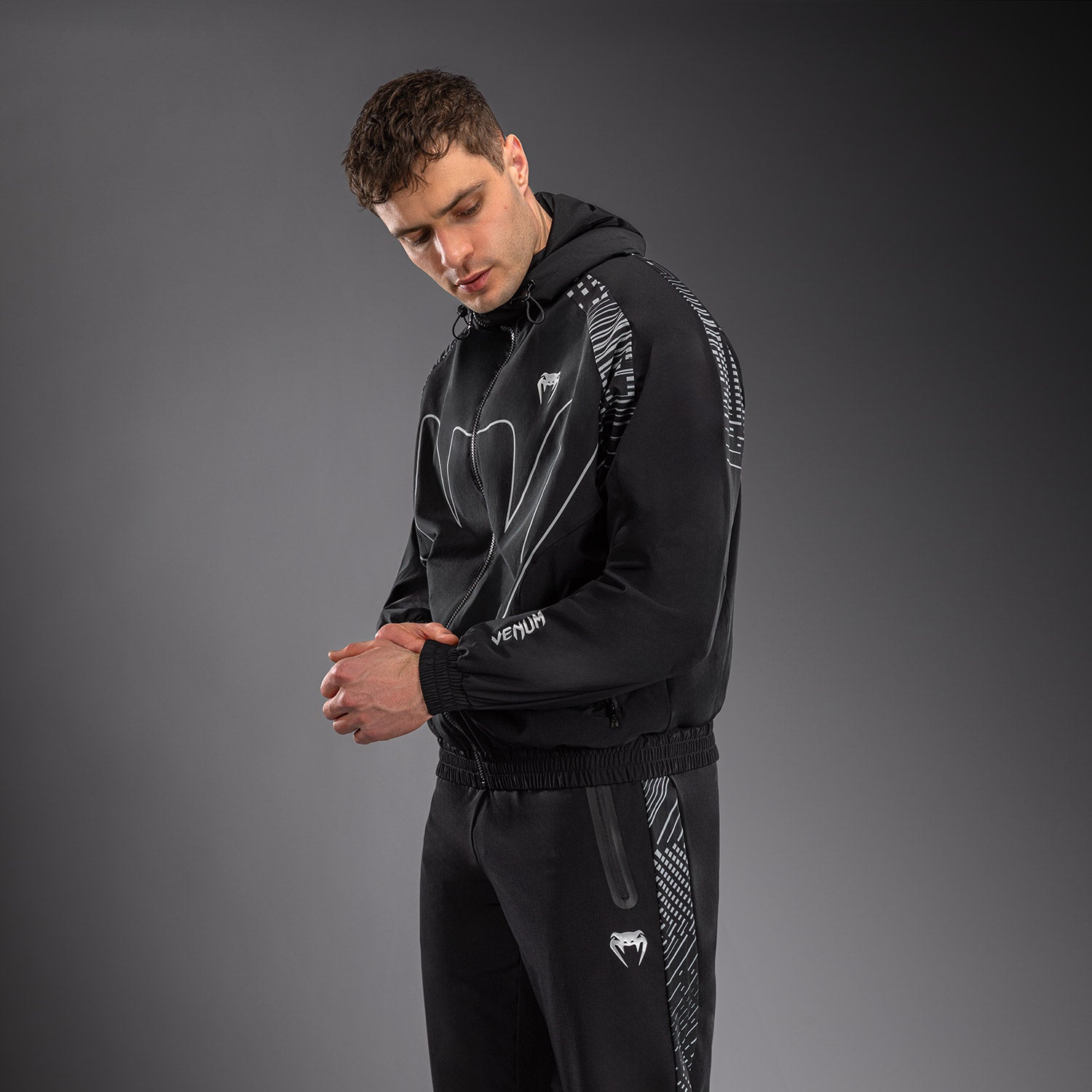 venum-midnight-fury-trainingsjacke-herren-mitternachtsblau-grau-silber image 3