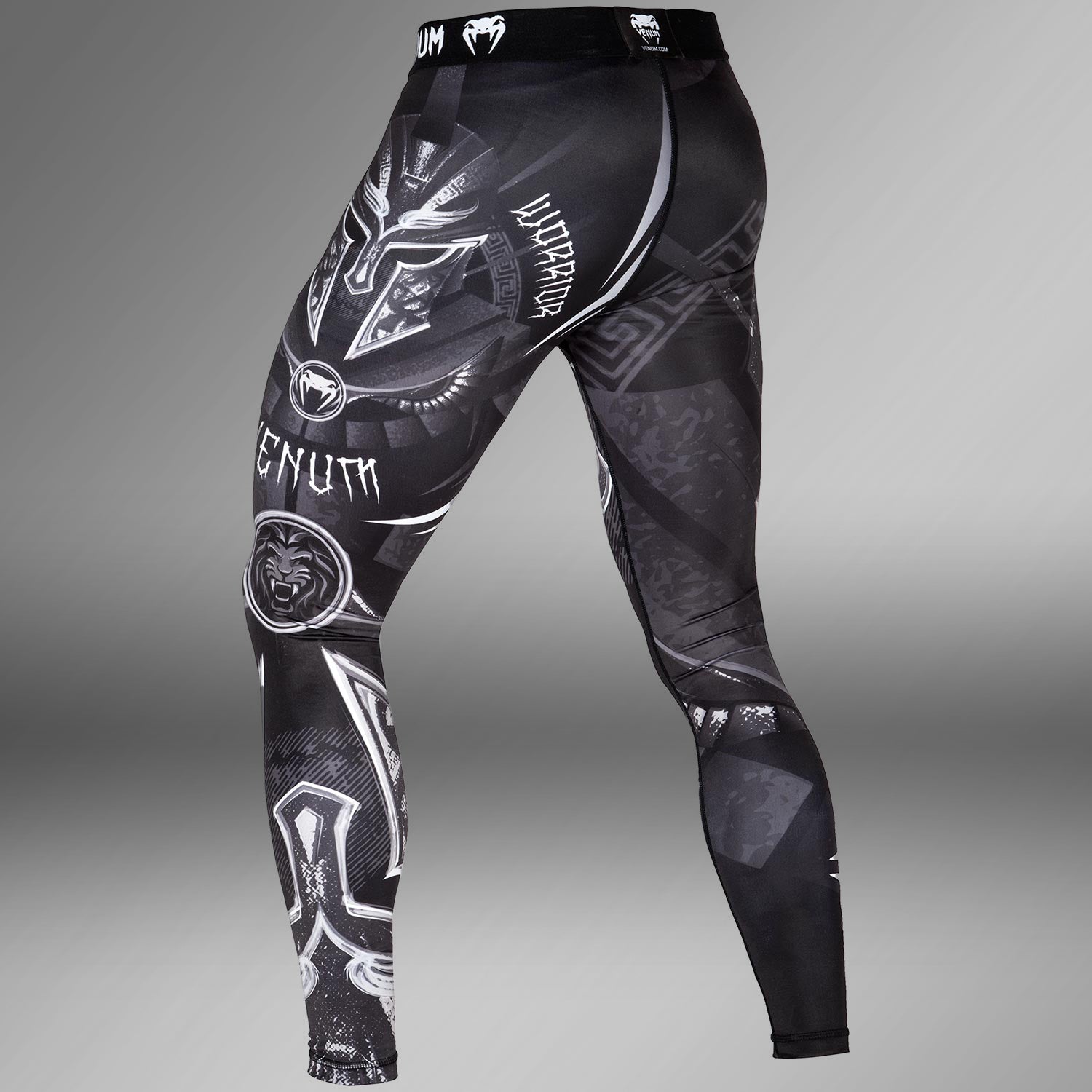venum-gladiator-3-0-kompressionshose-schwarz-wei image 3